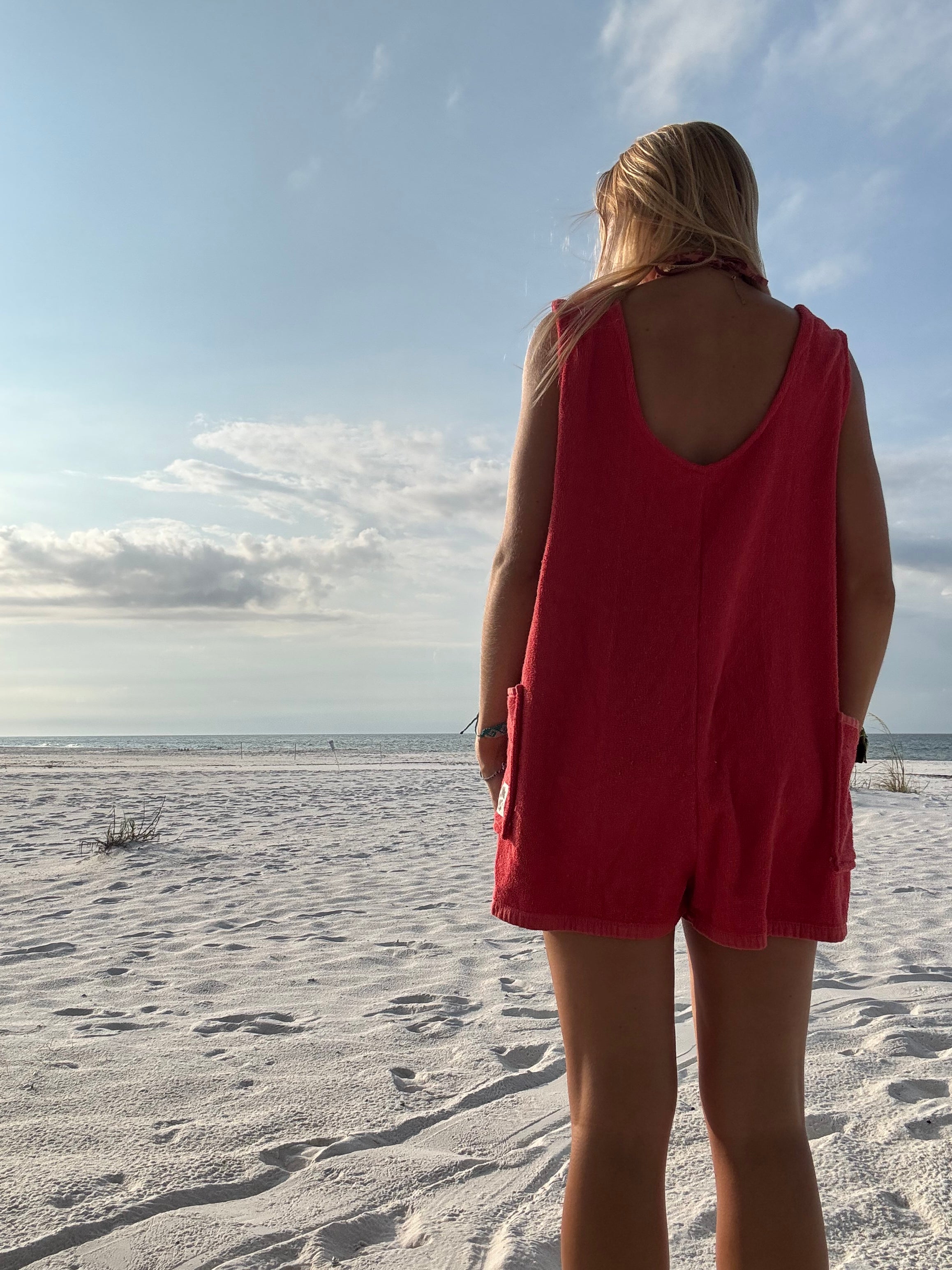 Red Towel Romper