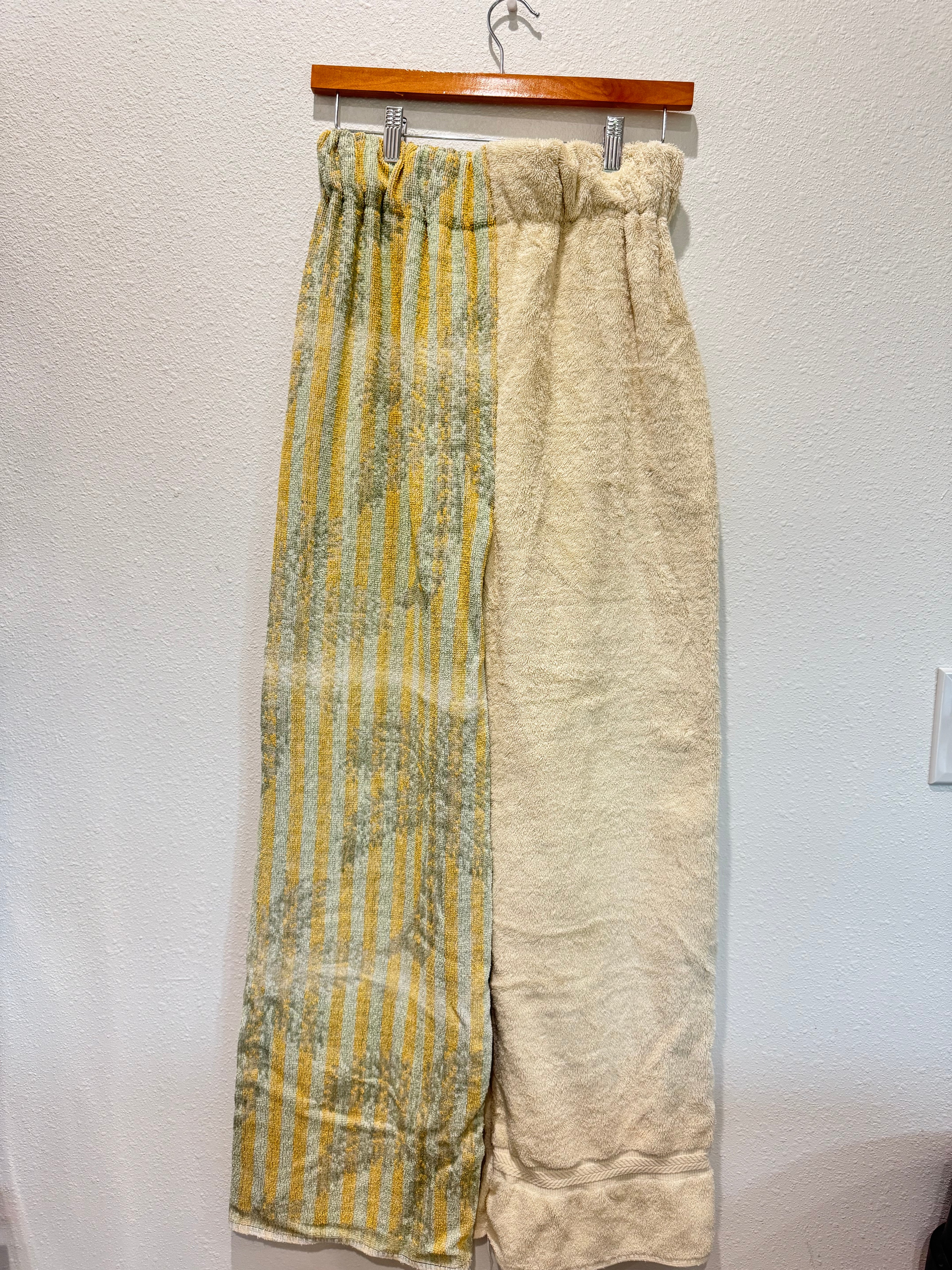 Vintage Palm Tree Towel Pants