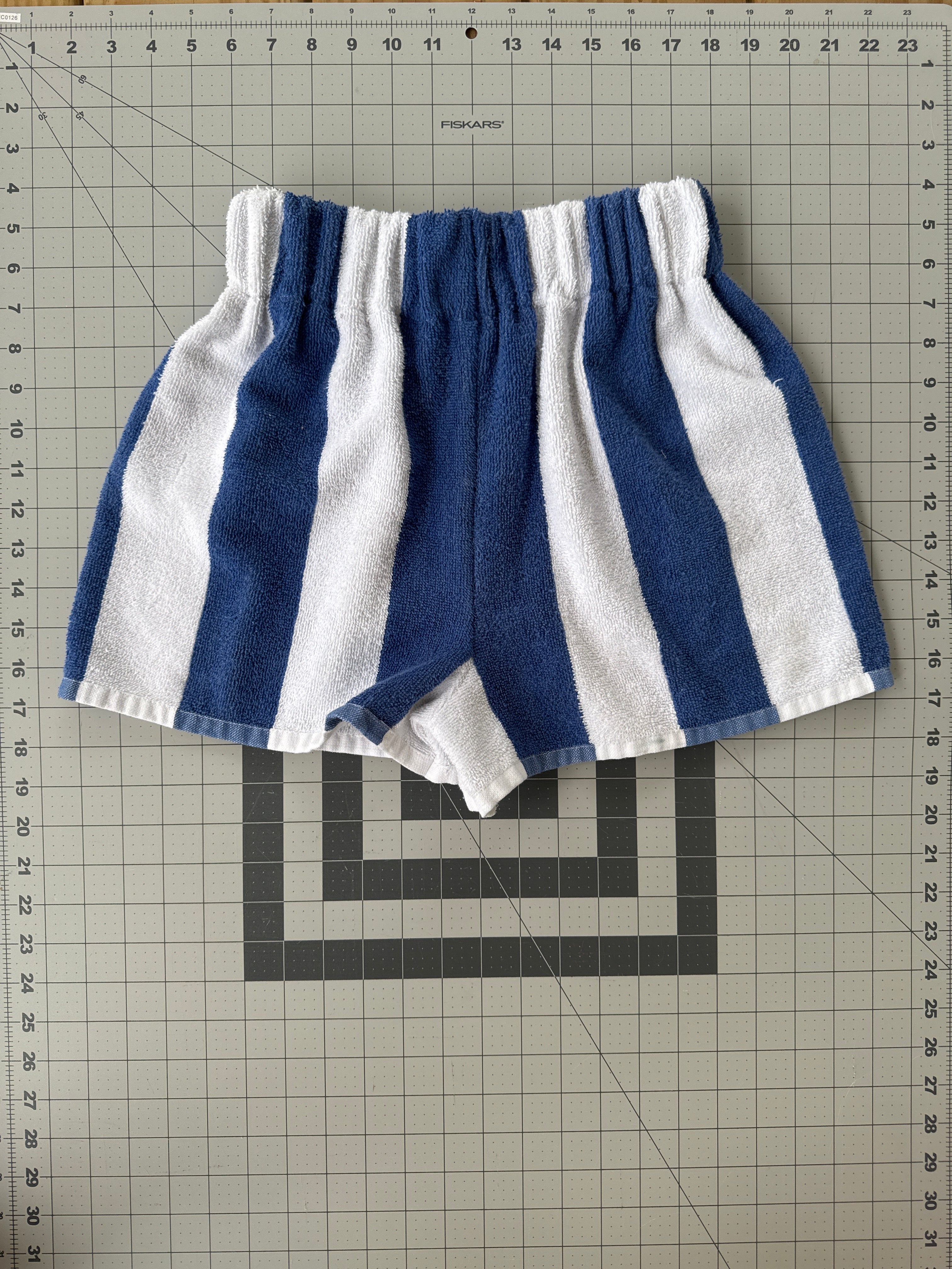 XS Striped Towel Shorts