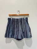 Blue Striped Towel Shorts