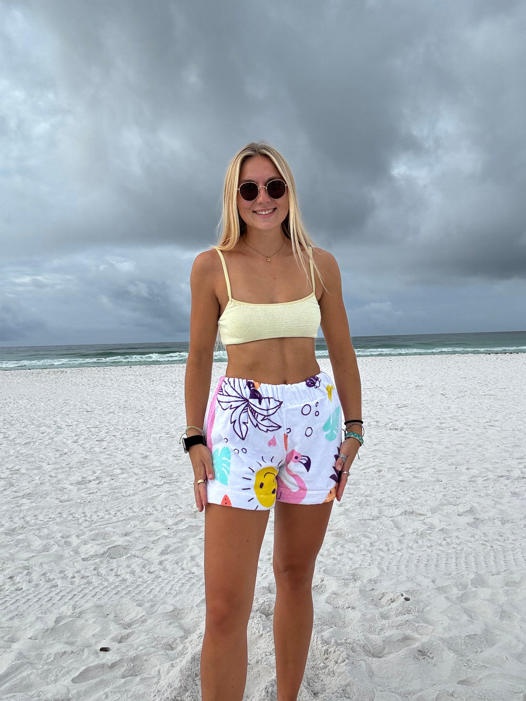 Summer Patterned Towel Shorts