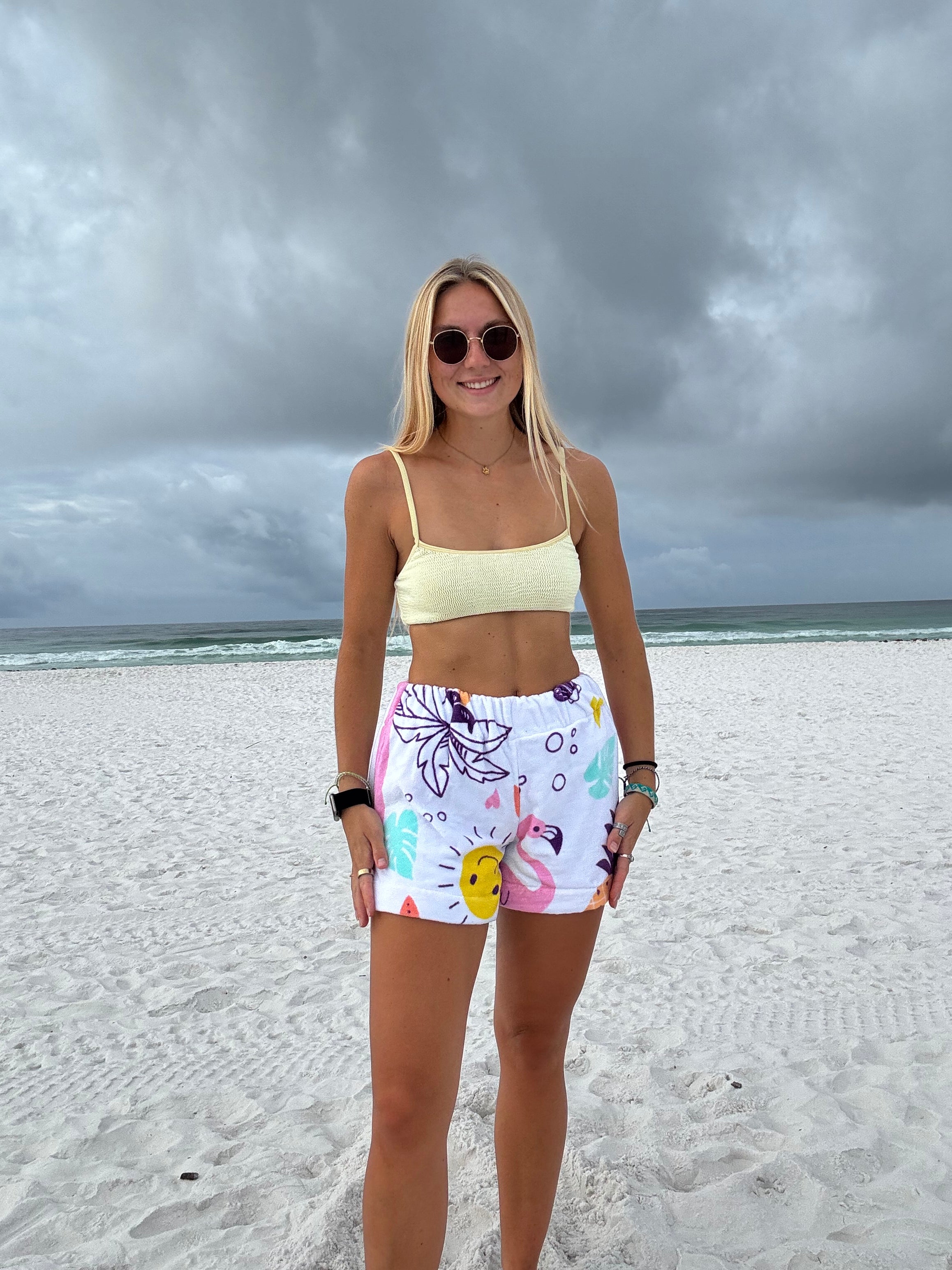 Summer Patterned Towel Shorts
