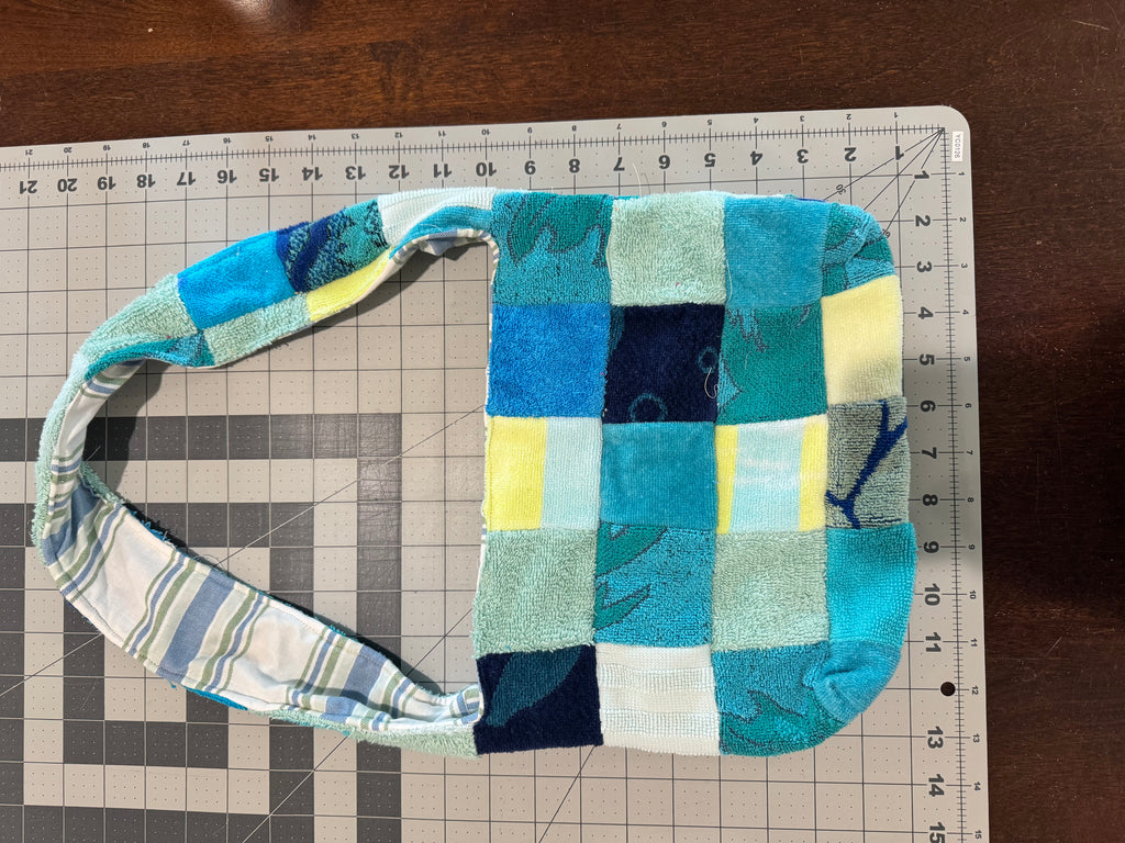 Blue Patch Purse