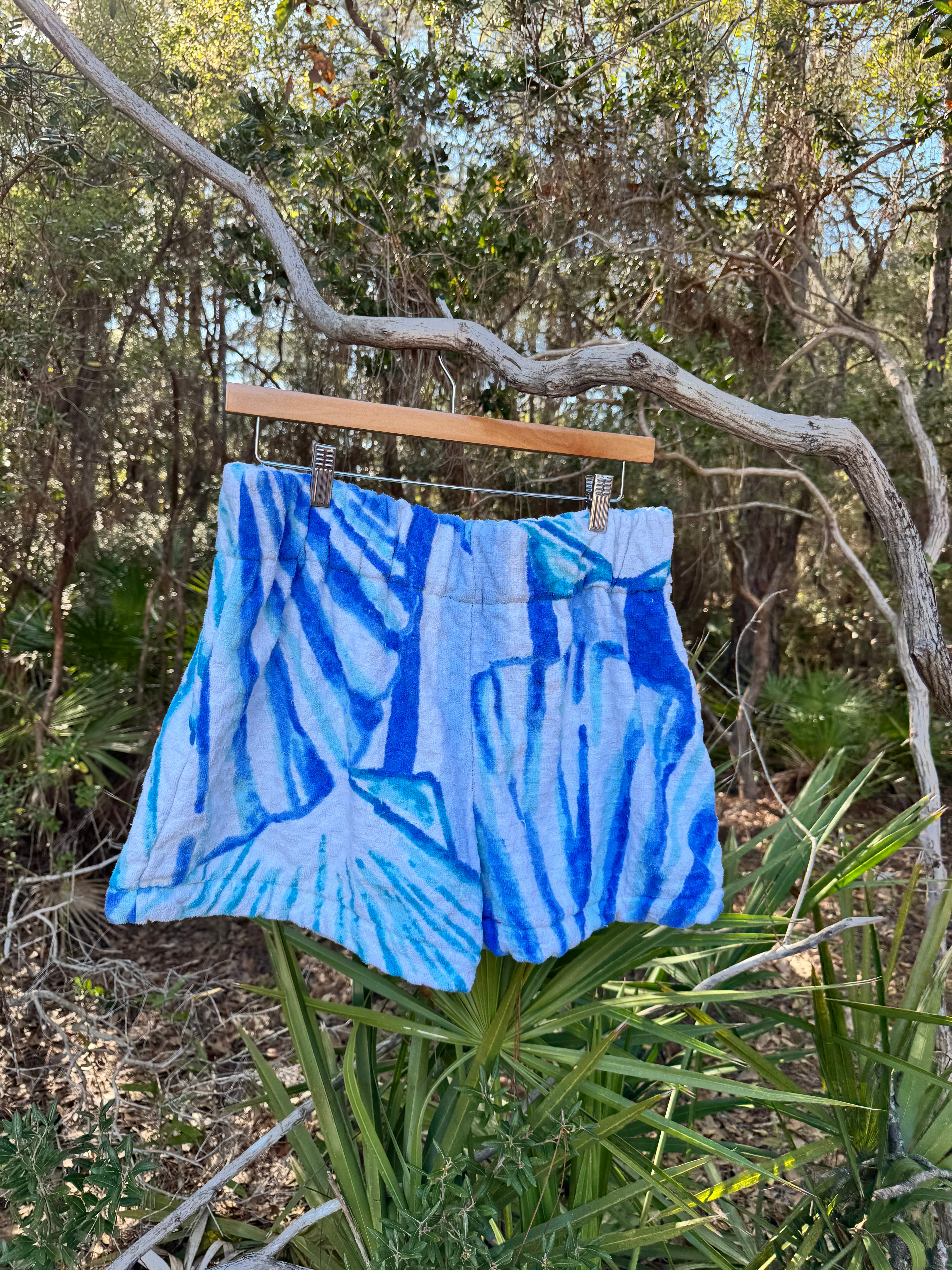 Blue Seashell Shorts