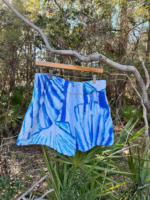 Blue Seashell Shorts