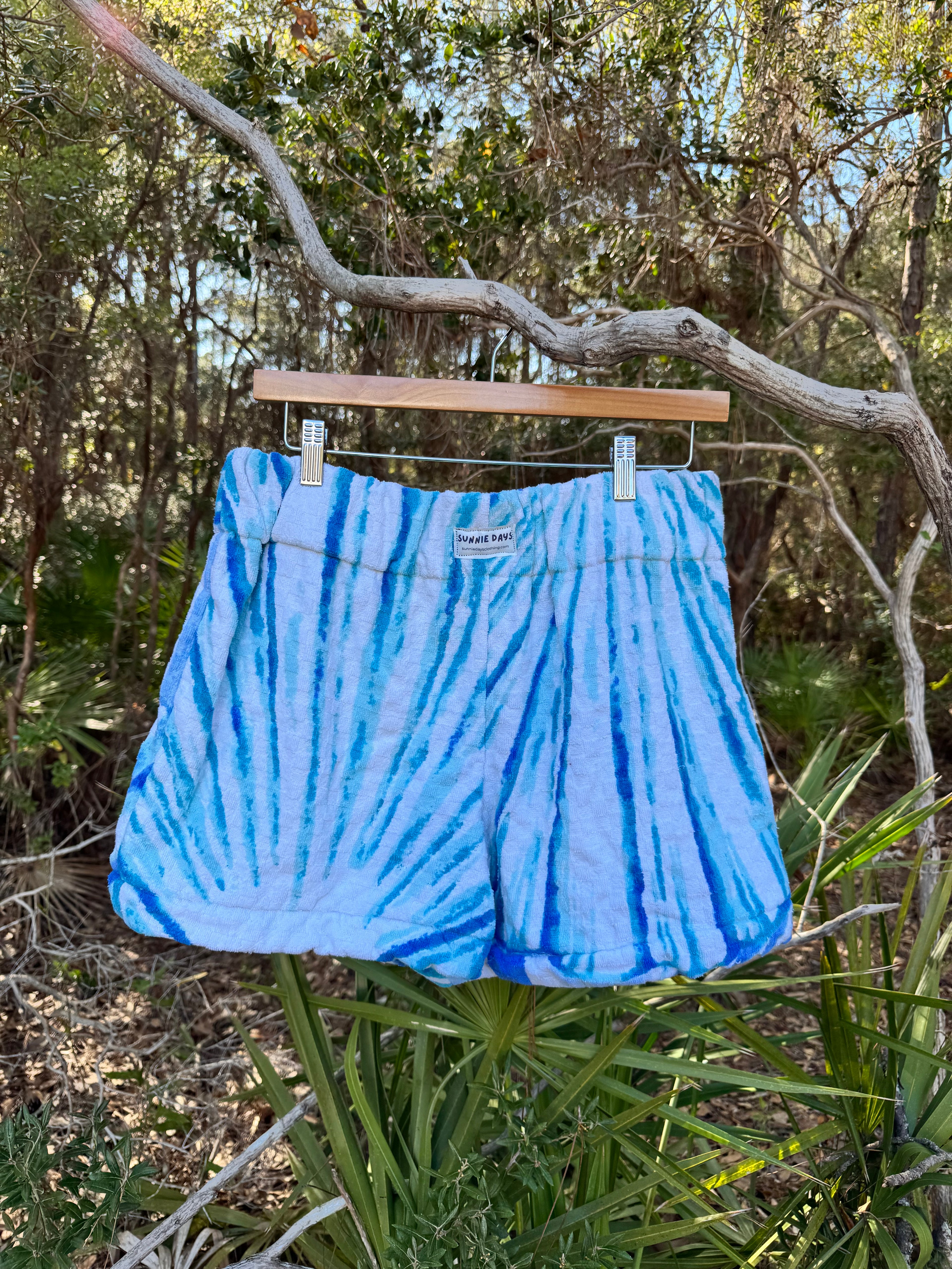 Blue Seashell Shorts