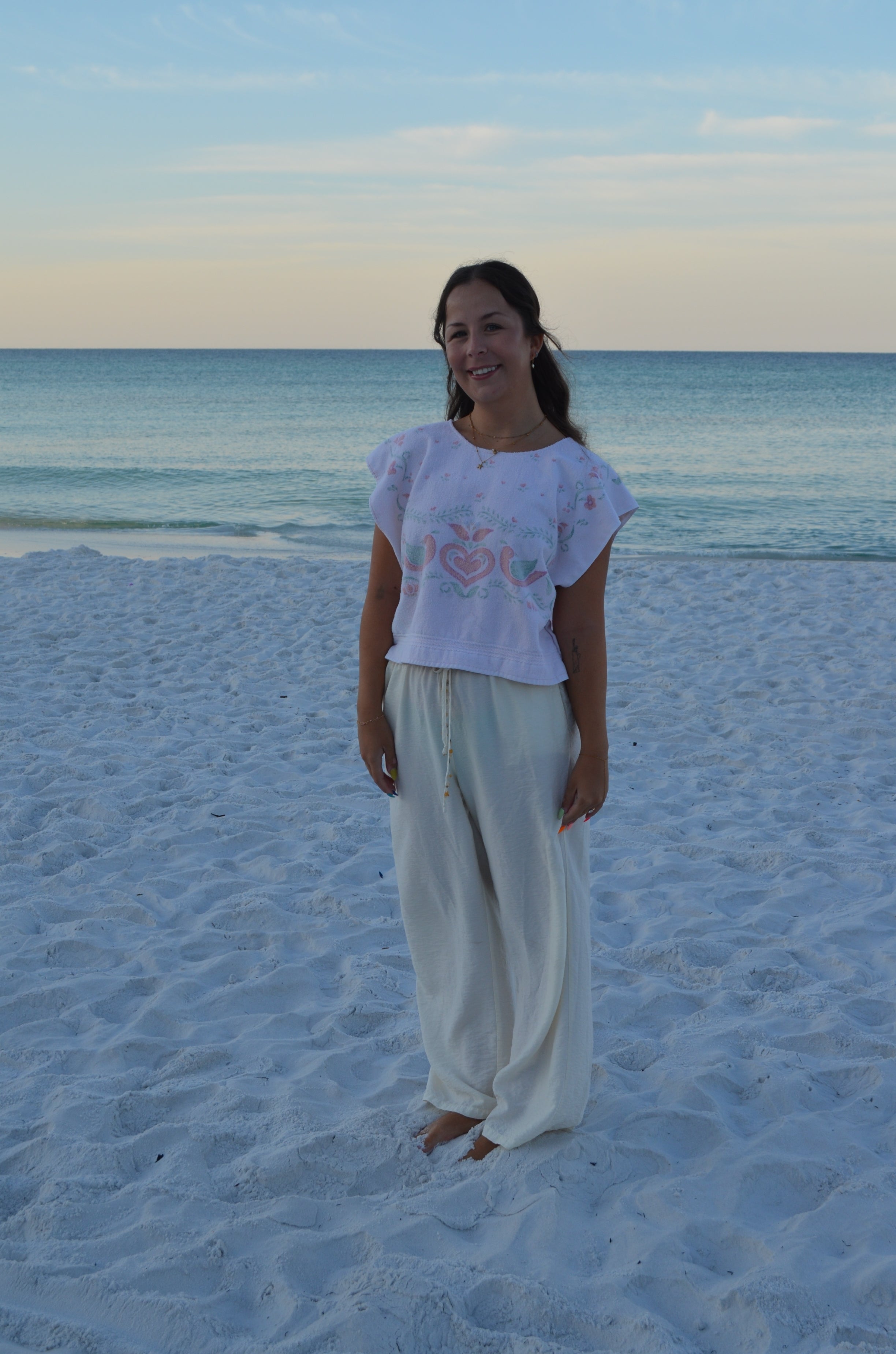 Vintage Top Featuring Birds