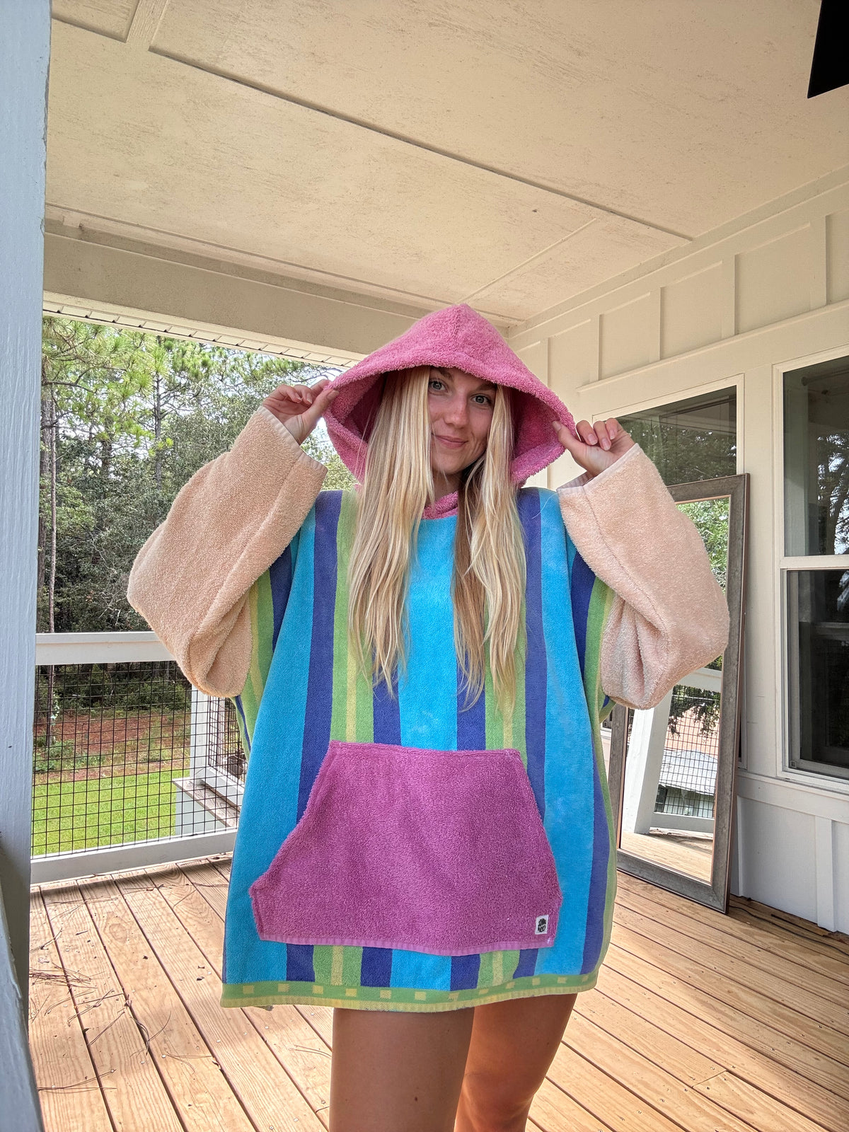 Colorful Vintage Towel Hoodie