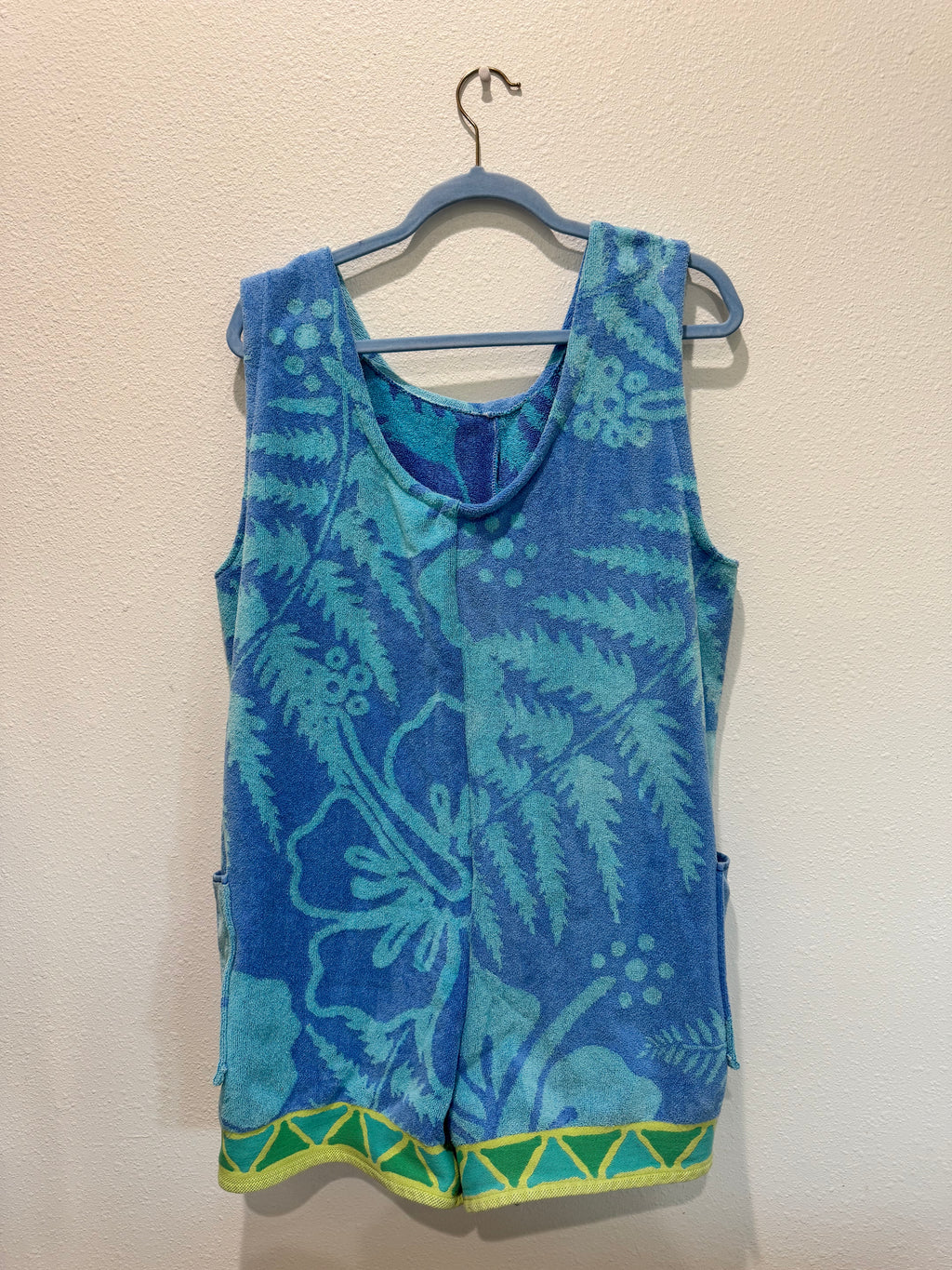Blue Floral Romper