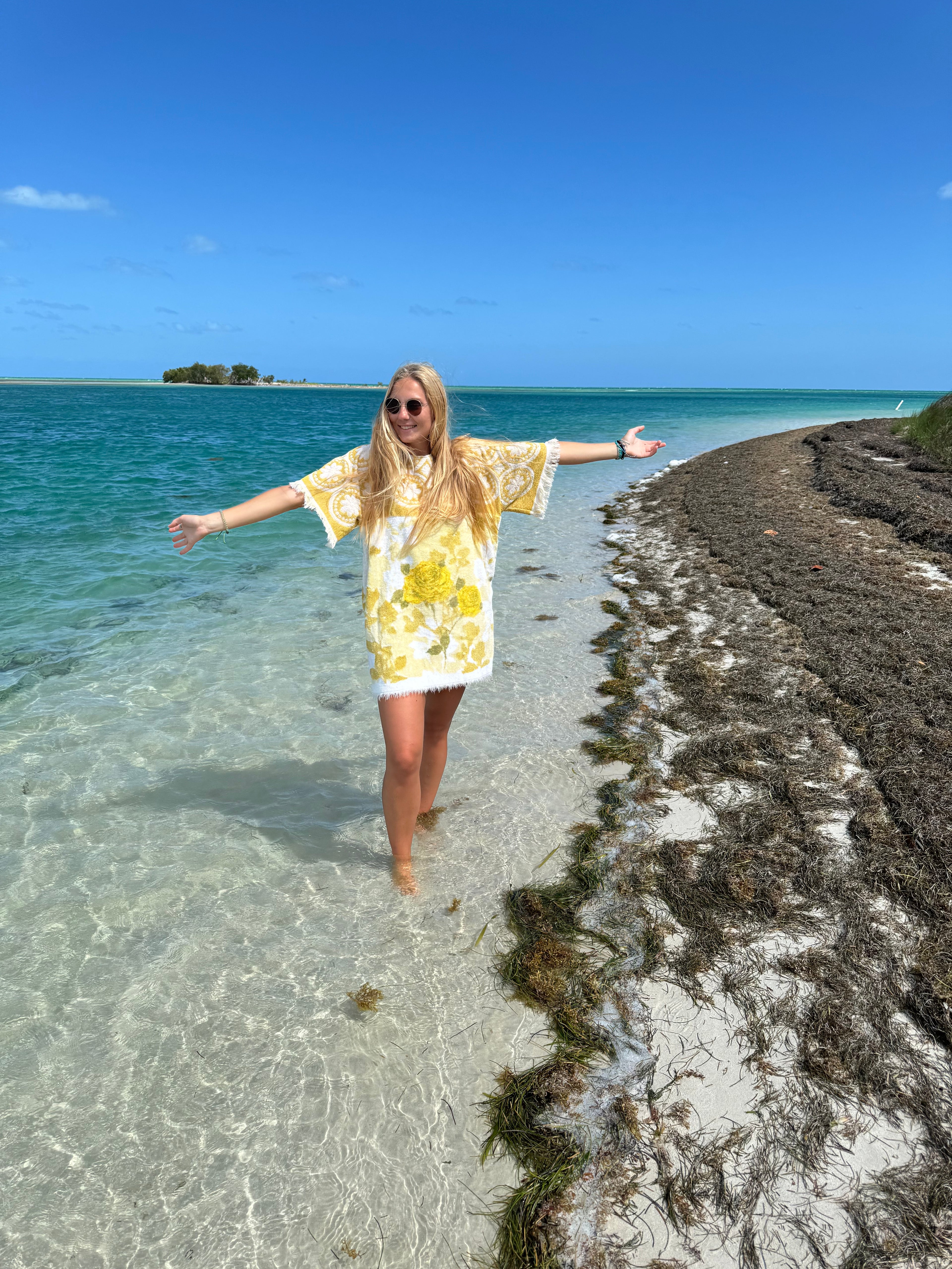 Yellow Vintage Towel Dress