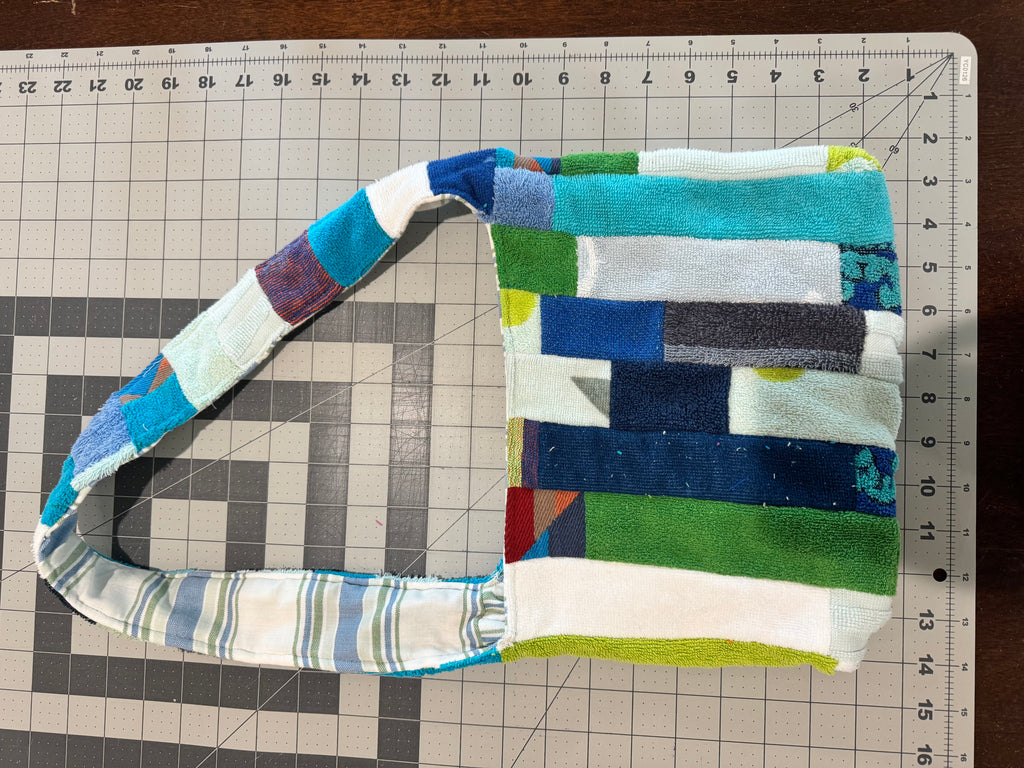 Blue Striped Purse