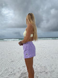 Pastel Purple Towel Shorts - S/M