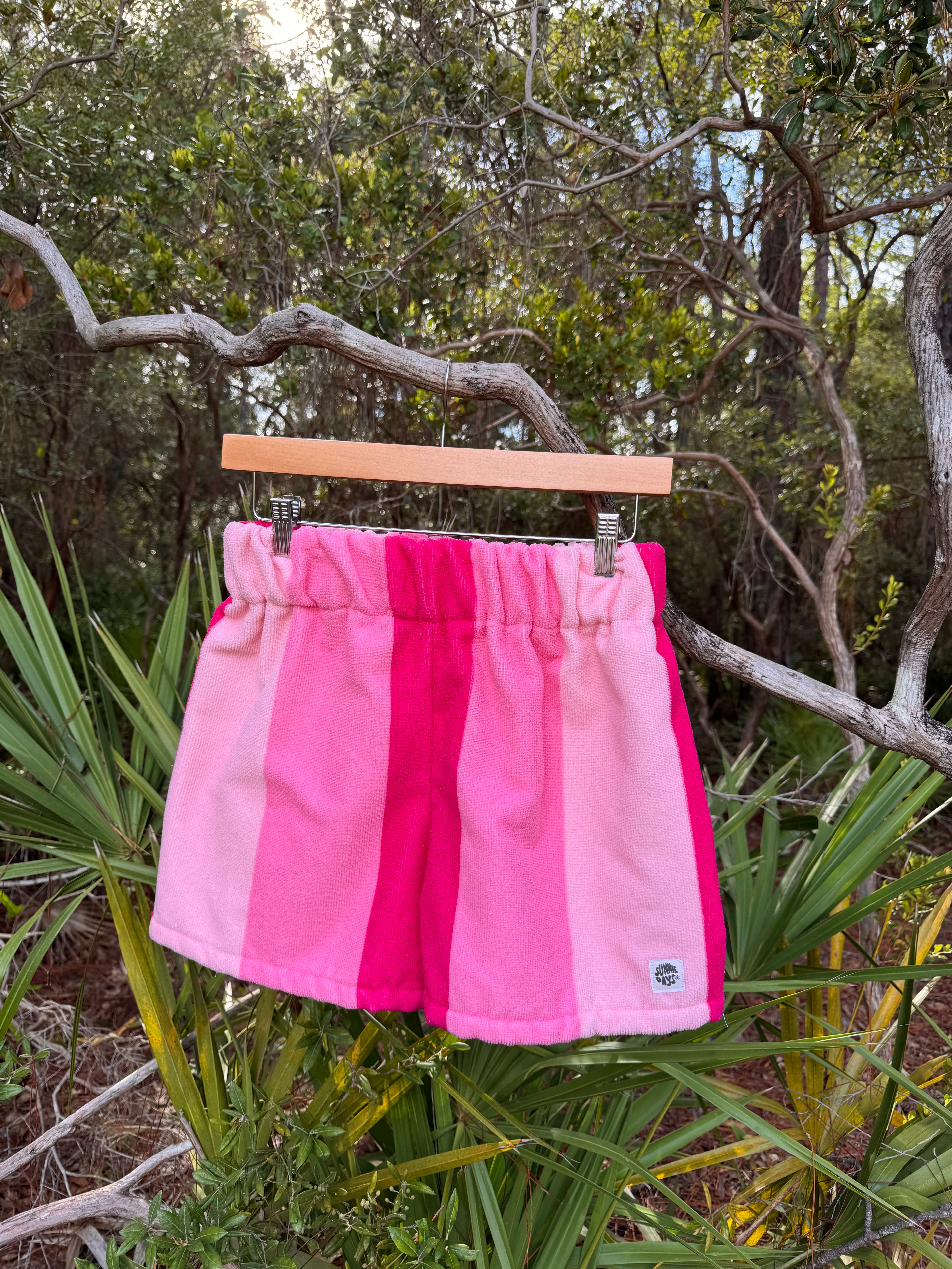 S/M - Pink Towel Shorts