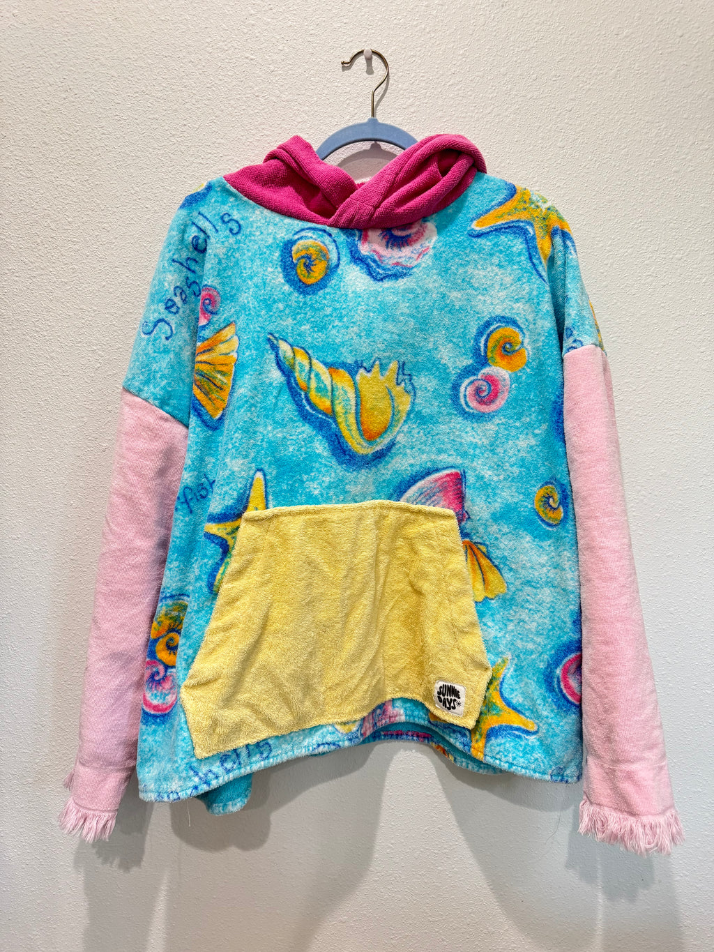 Pastel Ocean Themed Towel Hoodie