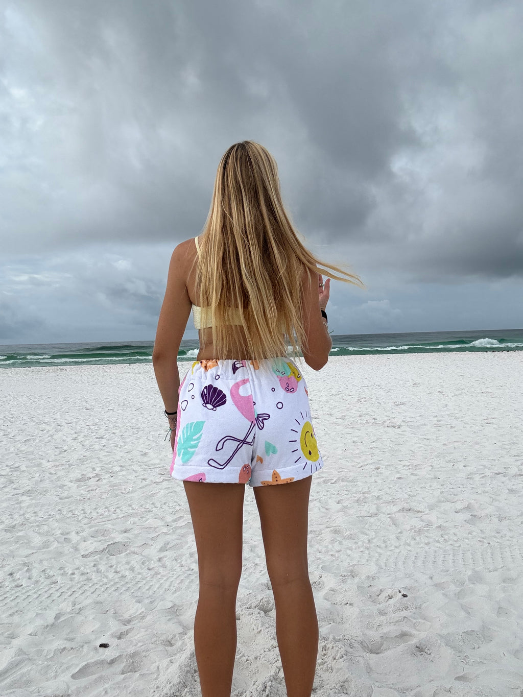 Summer Patterned Towel Shorts