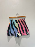 Rainbow Zebra Towel Shorts