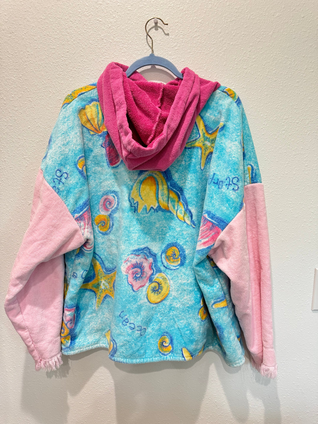 Pastel Ocean Themed Towel Hoodie