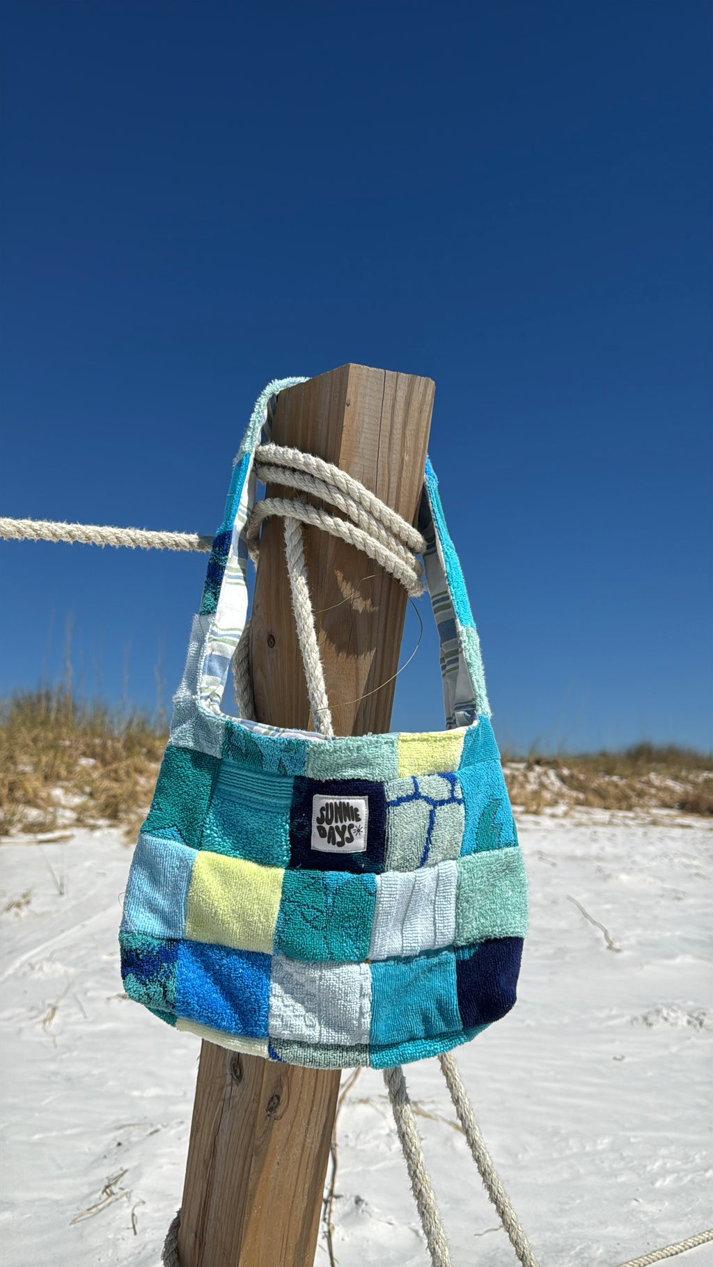 Blue Patch Purse