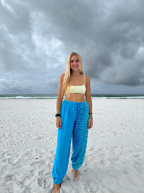 Blue Towel Pants