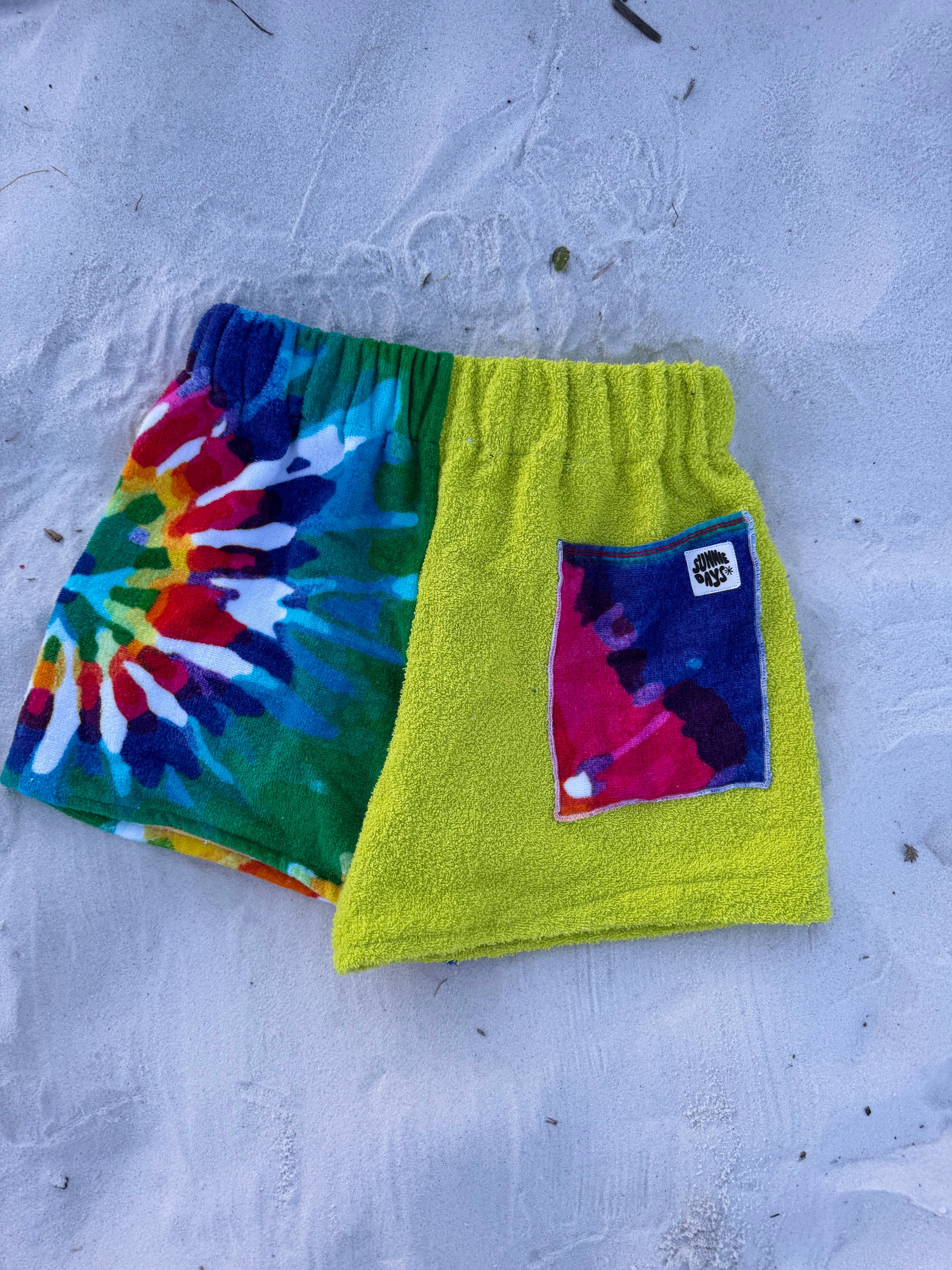 Tye dye Towel Shorts