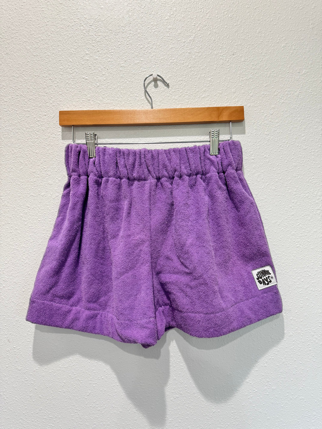 Purple Towel Shorts