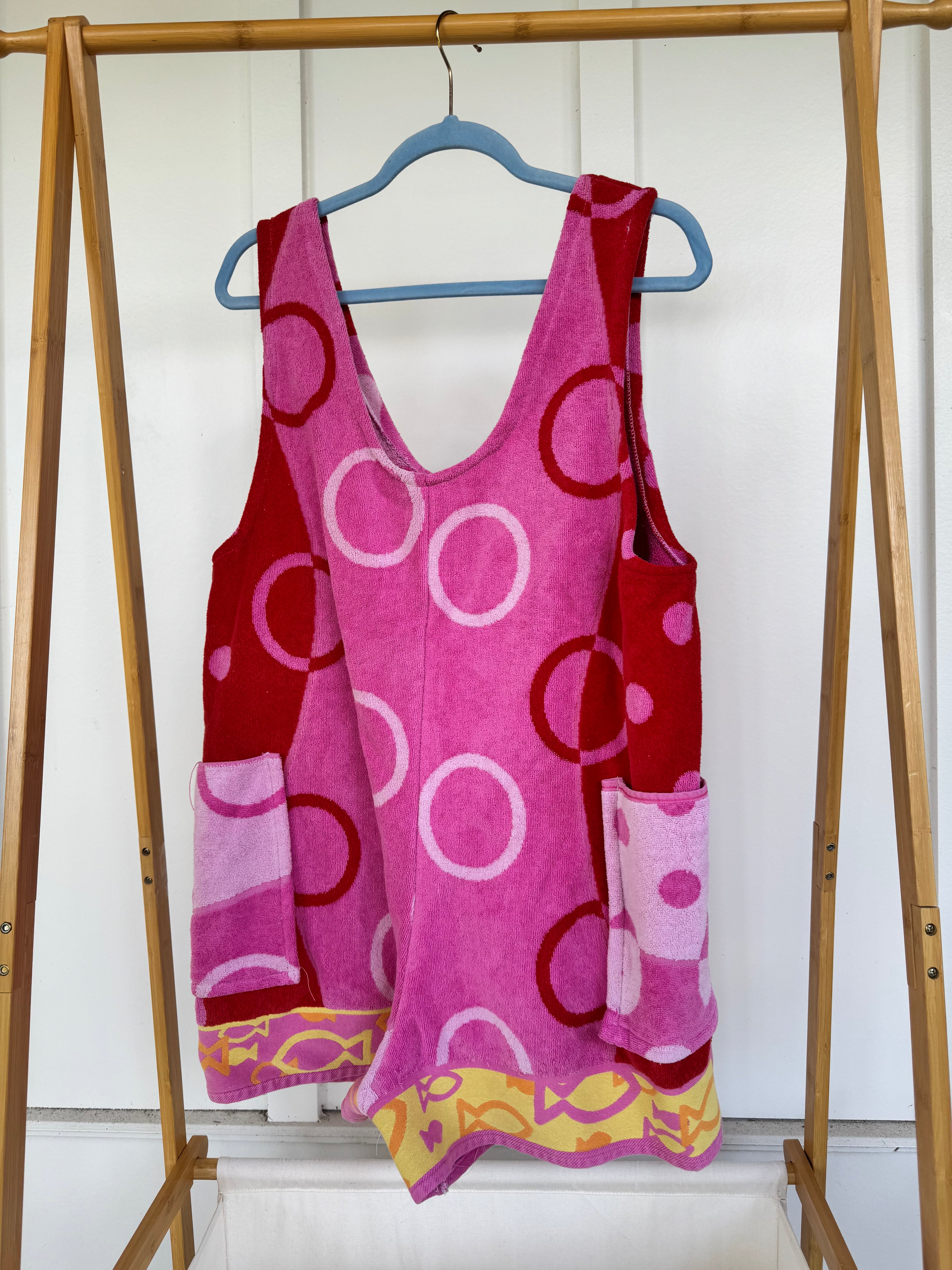 Pink-ish Towel Romper - S/M