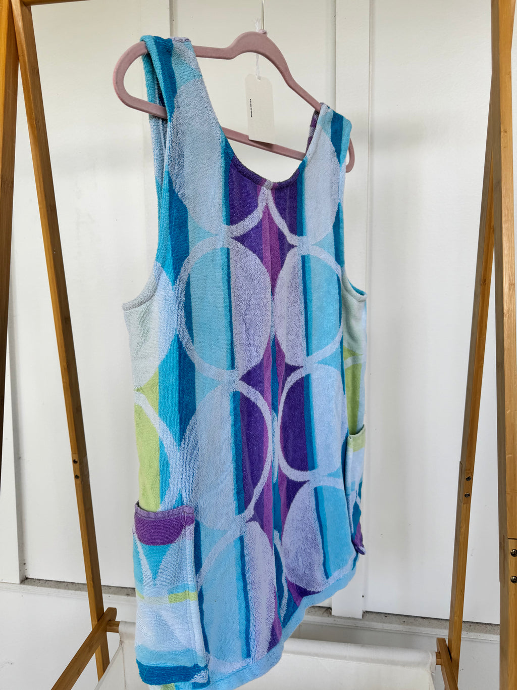 Vintage Purple-ish Towel Romper