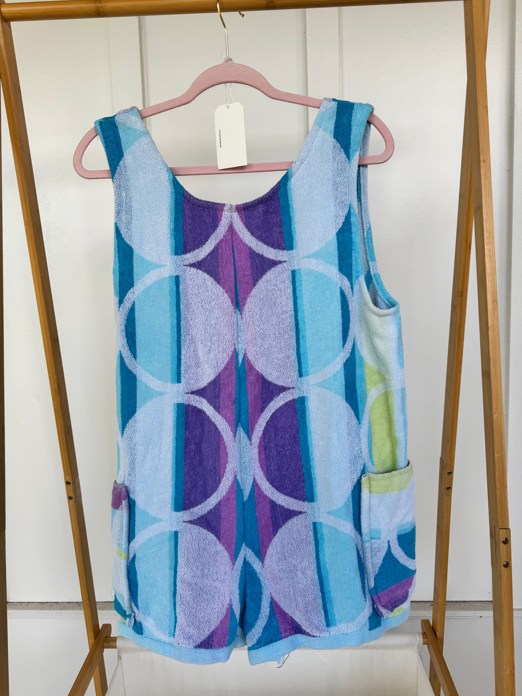 Vintage Purple-ish Towel Romper