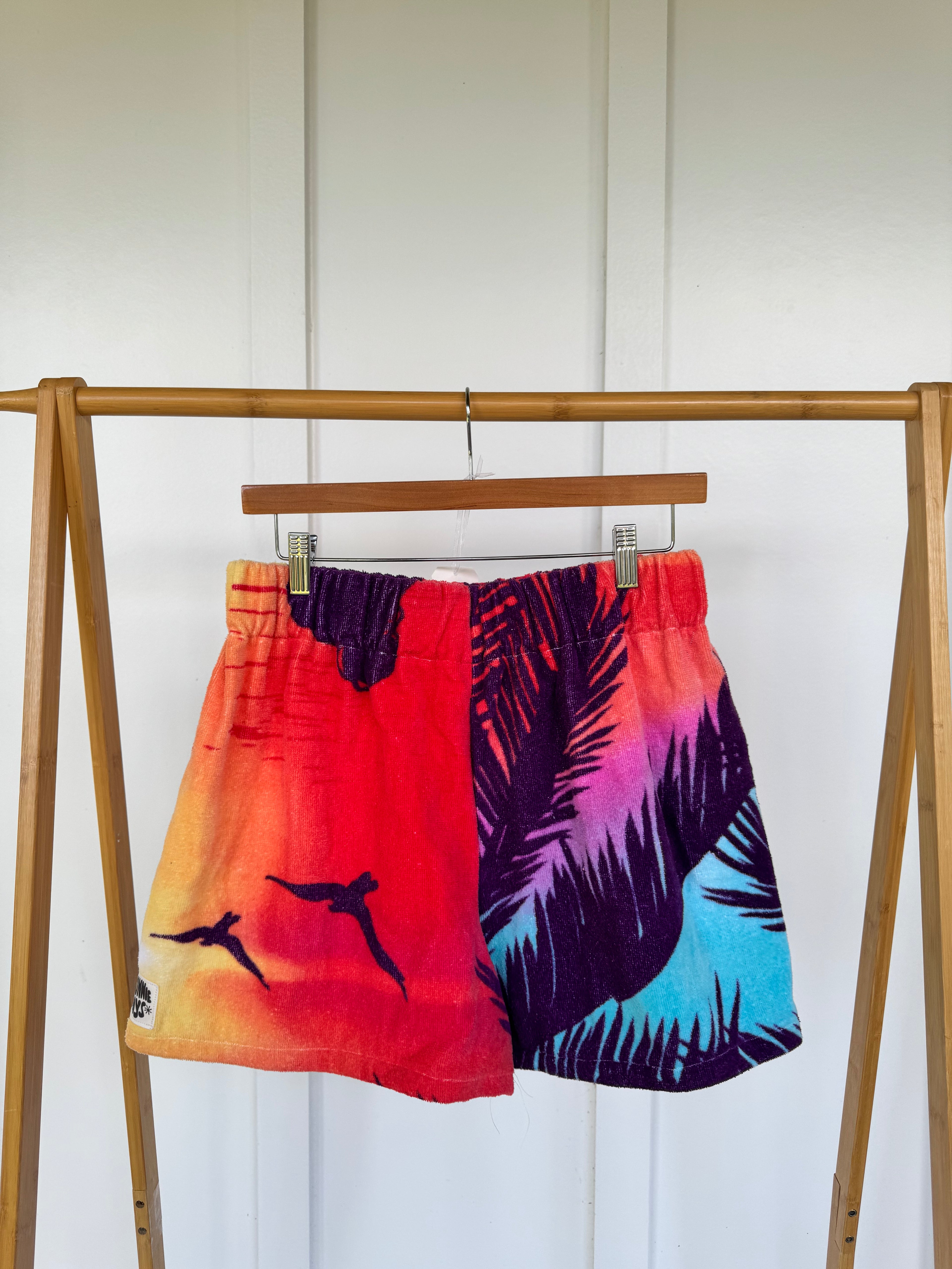 Tropical Sunset Towel Shorts