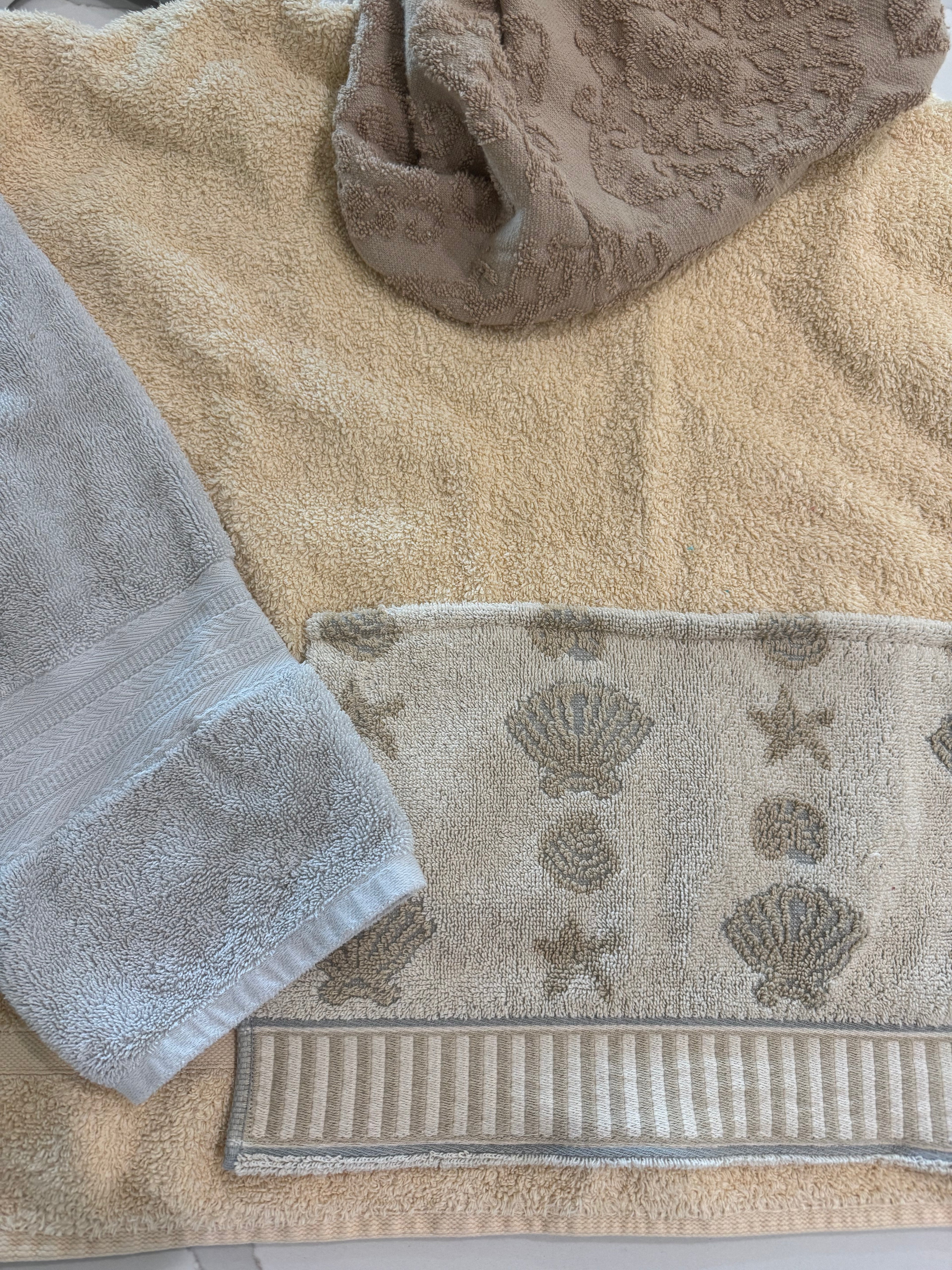 Neutral Seashell Towel Hoodie