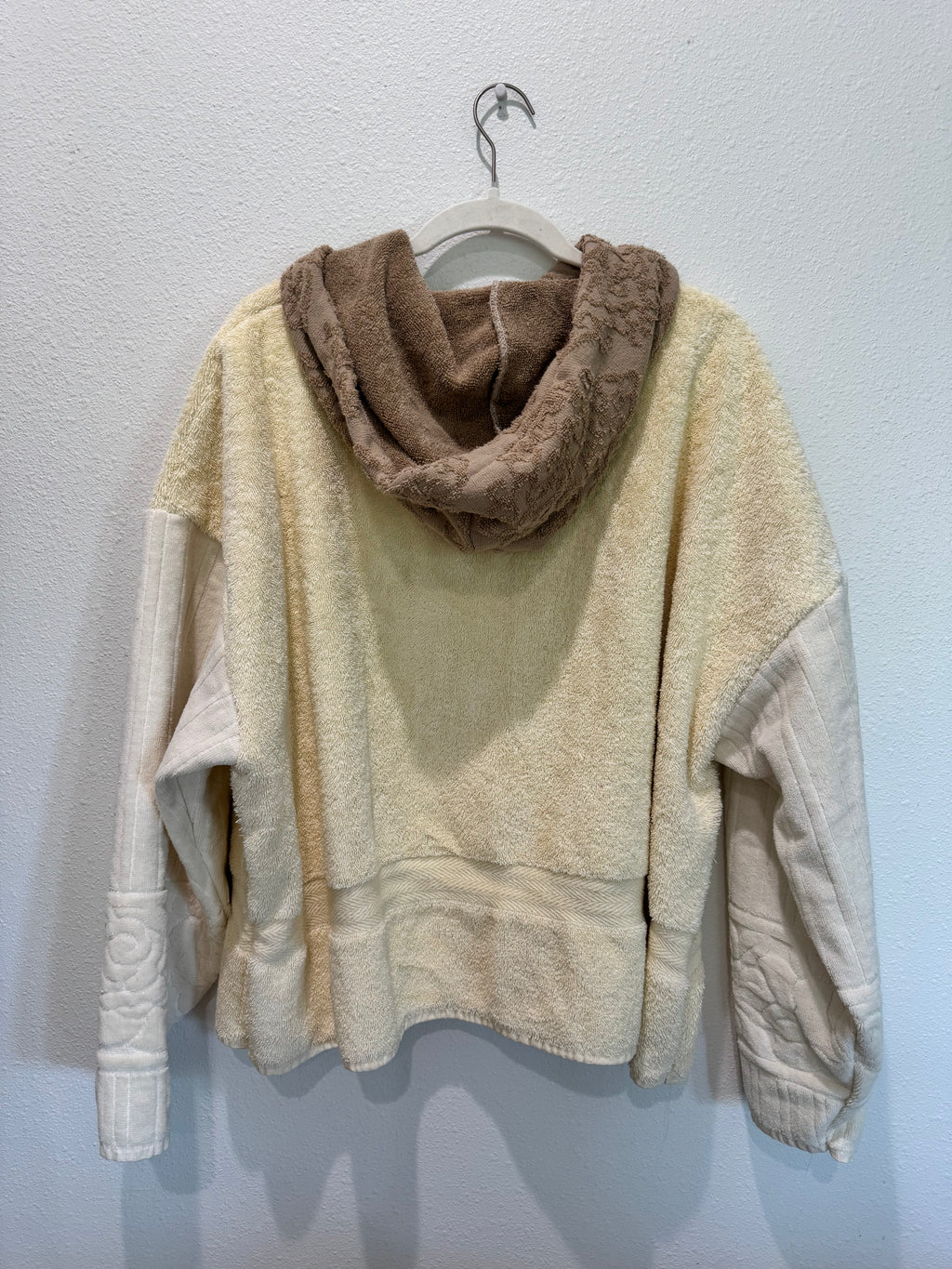 Neutral Floral Towel Hoodie