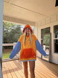 Blue and Orange Towel Hoodie