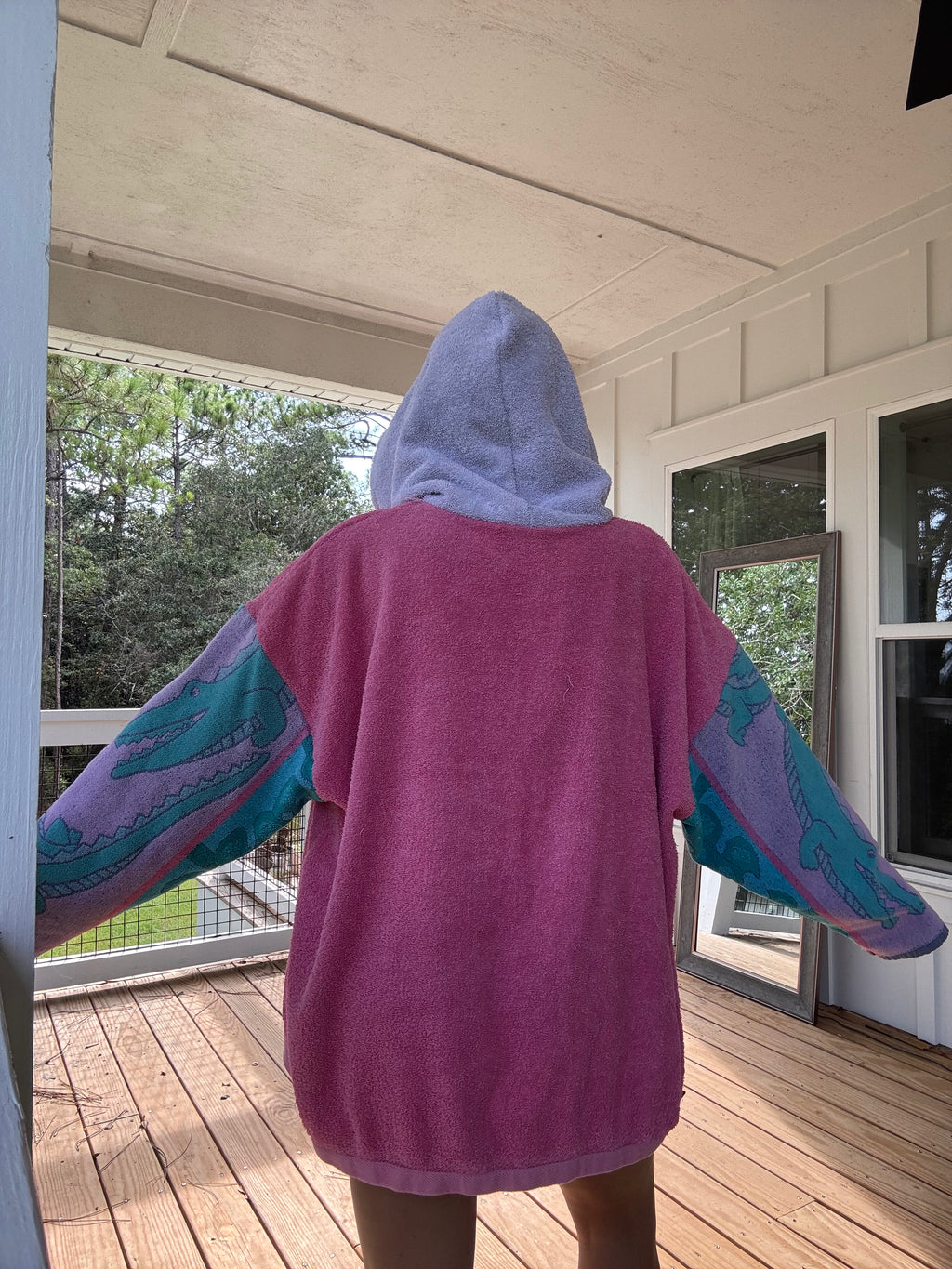 Vintage Alligator Towel Hoodie