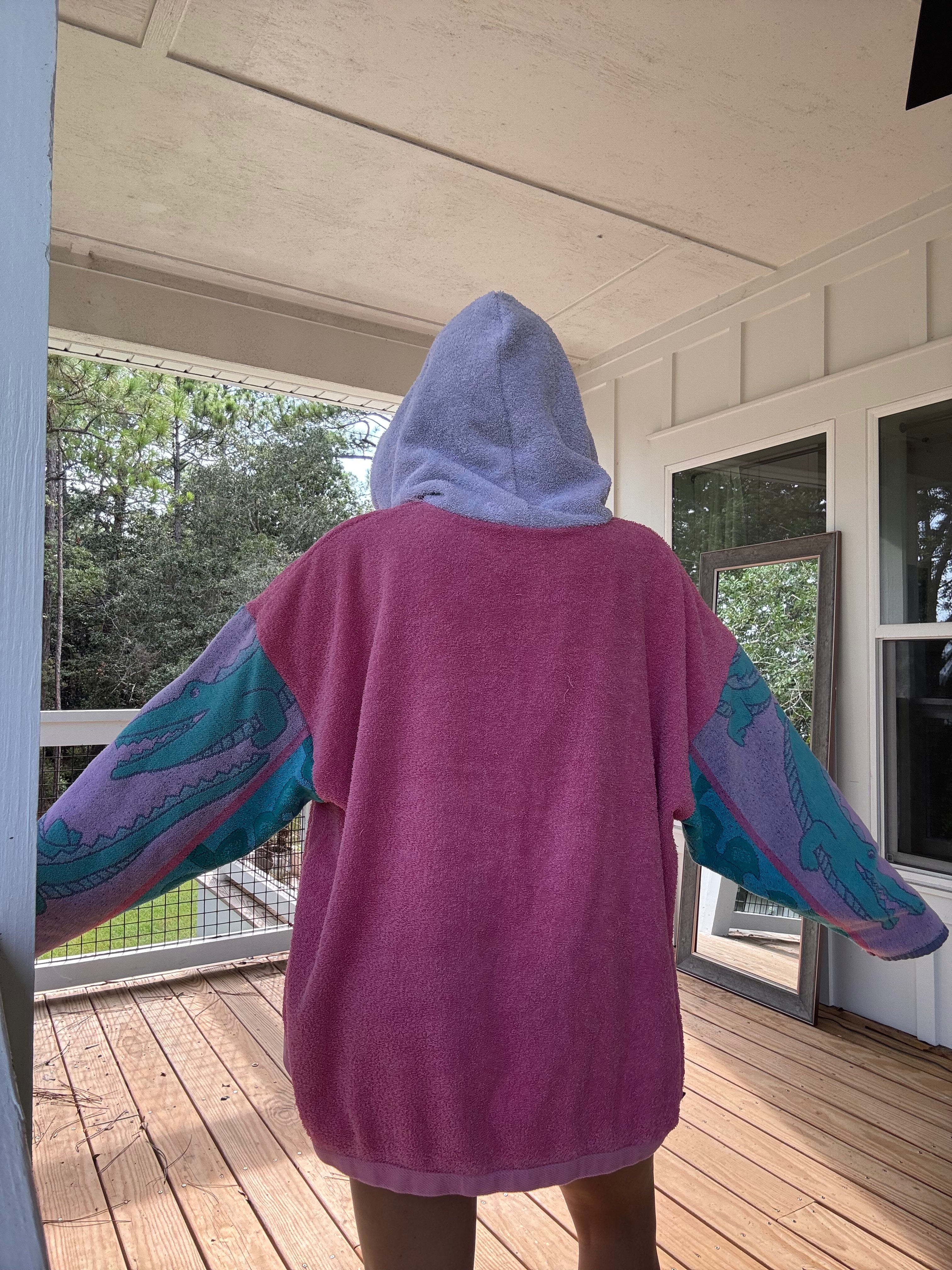 Vintage Alligator Towel Hoodie
