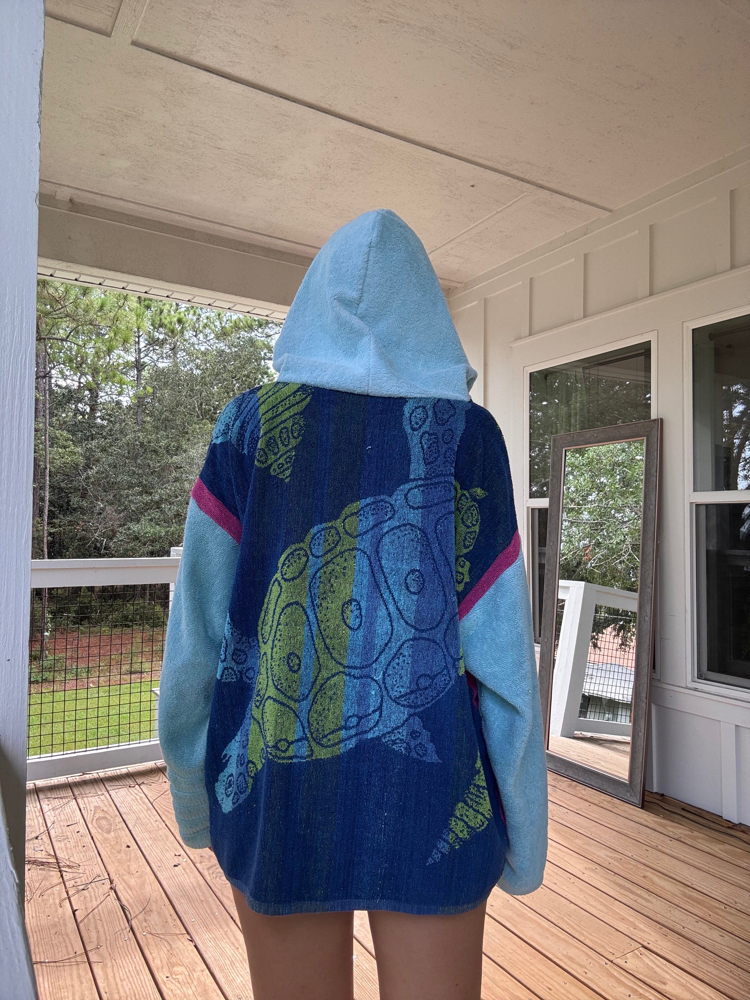 Vintage Turtle Towel Hoodie