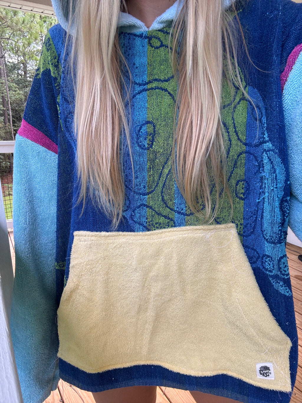 Vintage Turtle Towel Hoodie