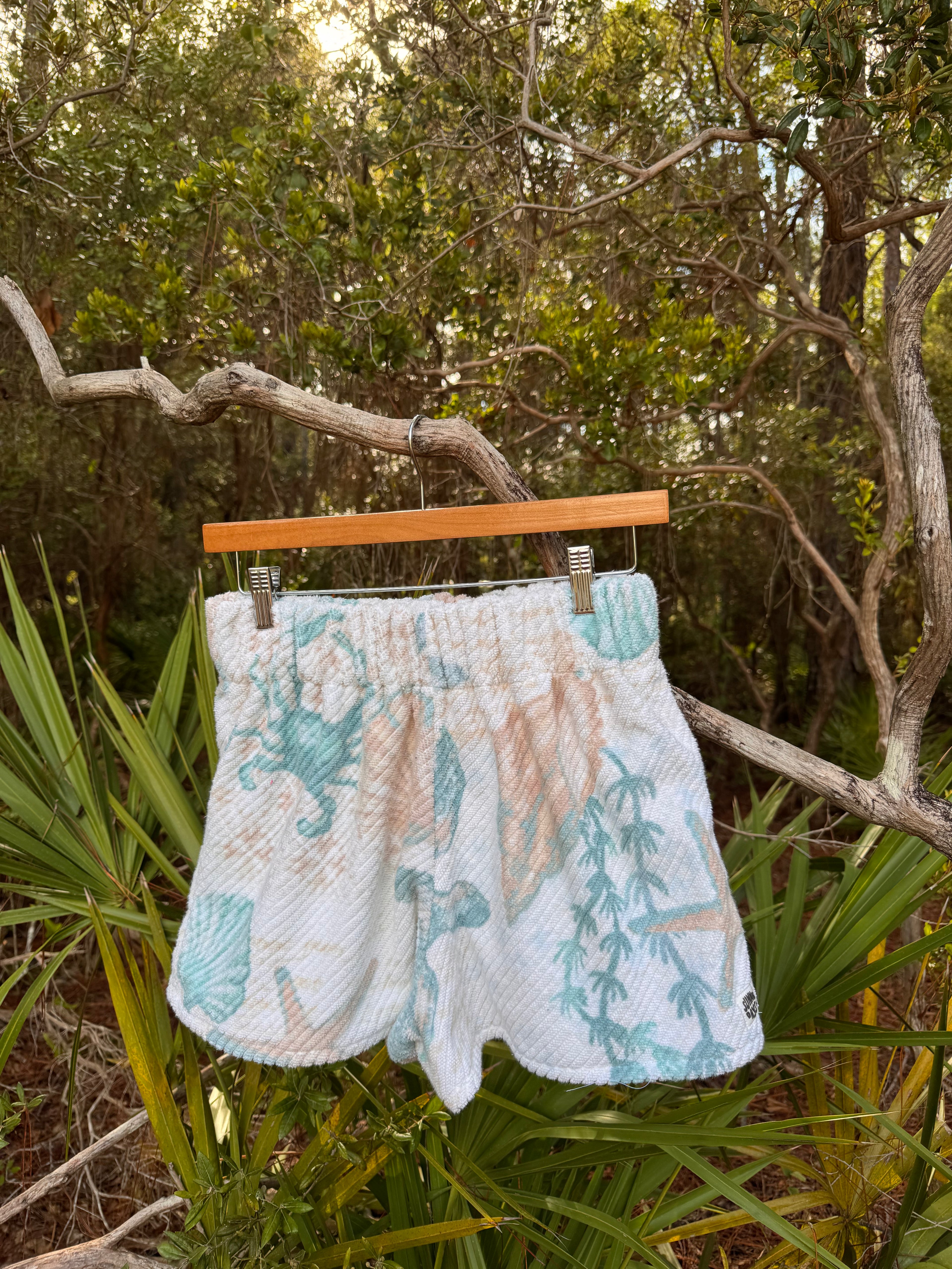 S/M - Neutral Shell Towel Shorts