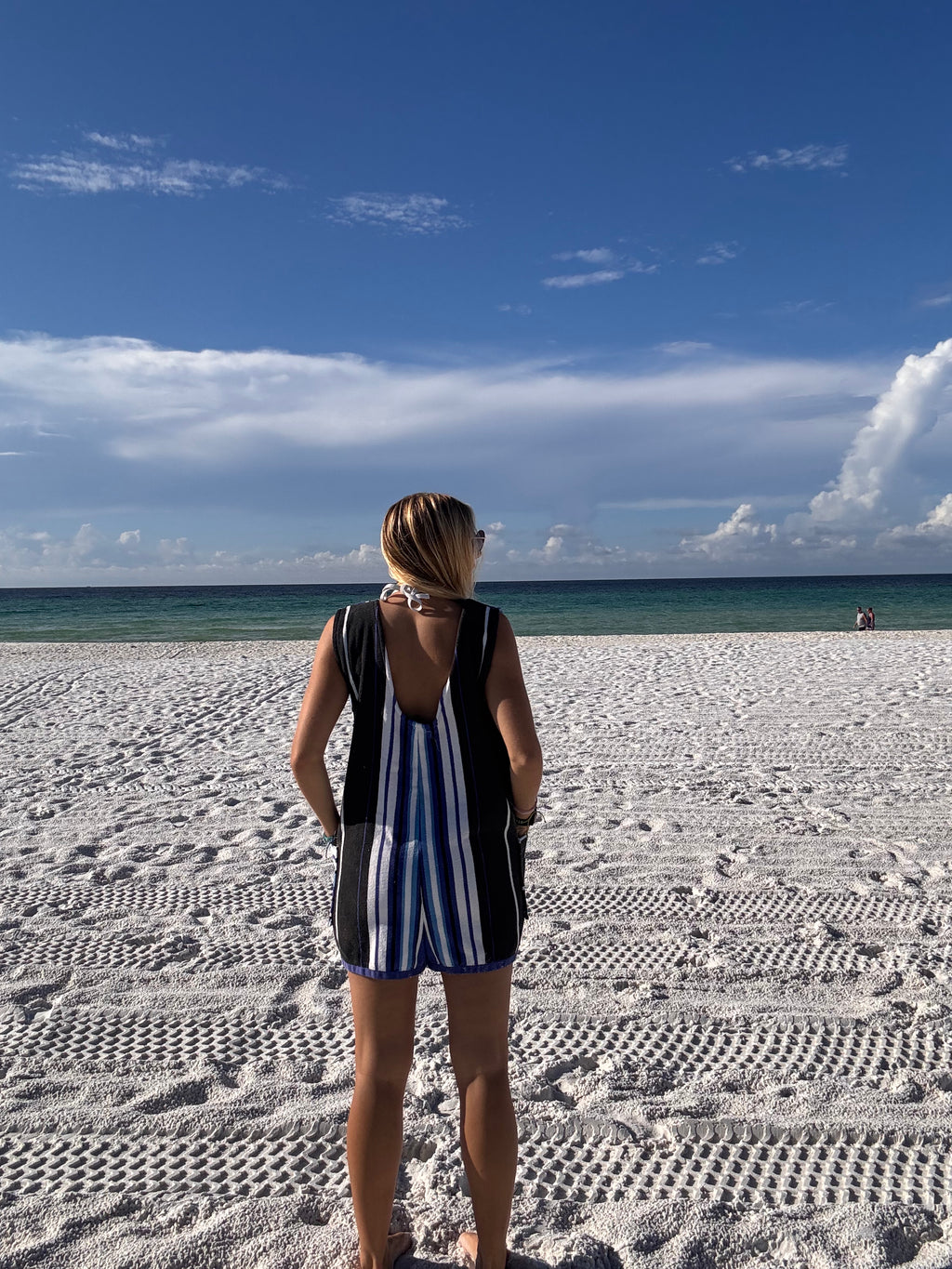 One-Size Striped Romper
