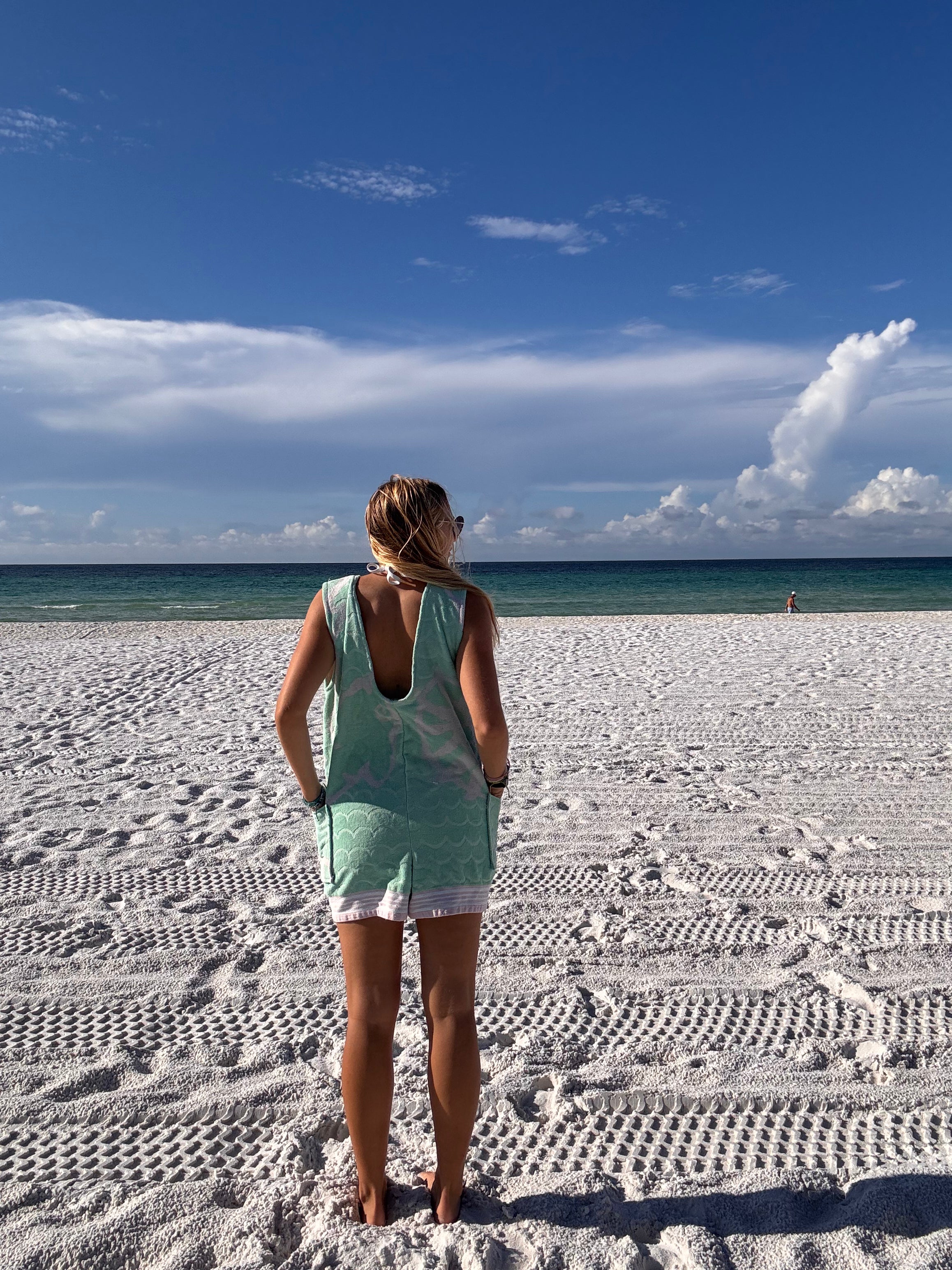 Mint Green Towel Romper