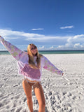 Vintage Floral Pink Hoodie