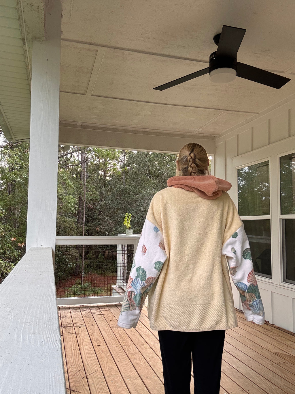 Vintage Seashell Towel Hoodie