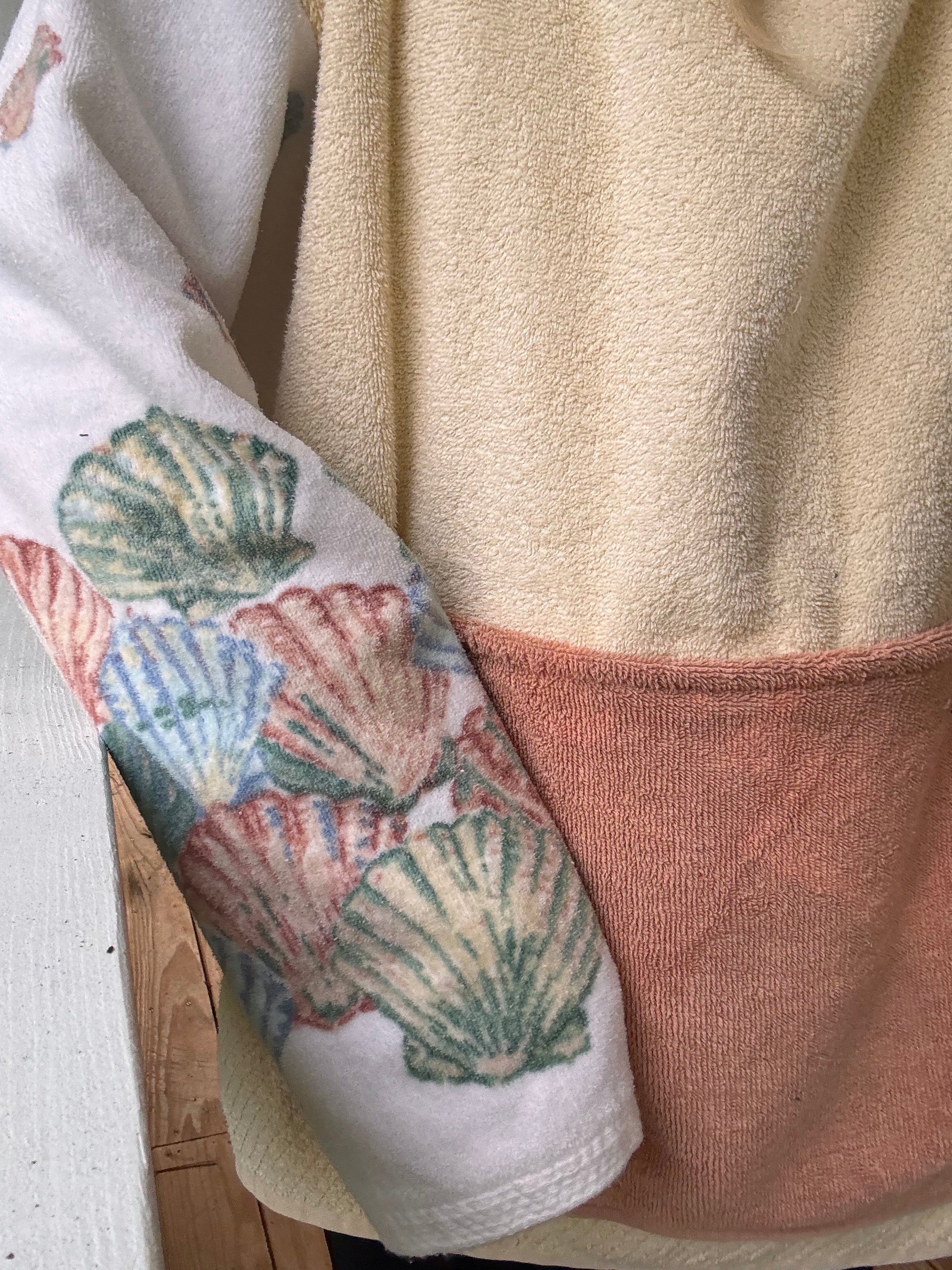 Vintage Seashell Towel Hoodie