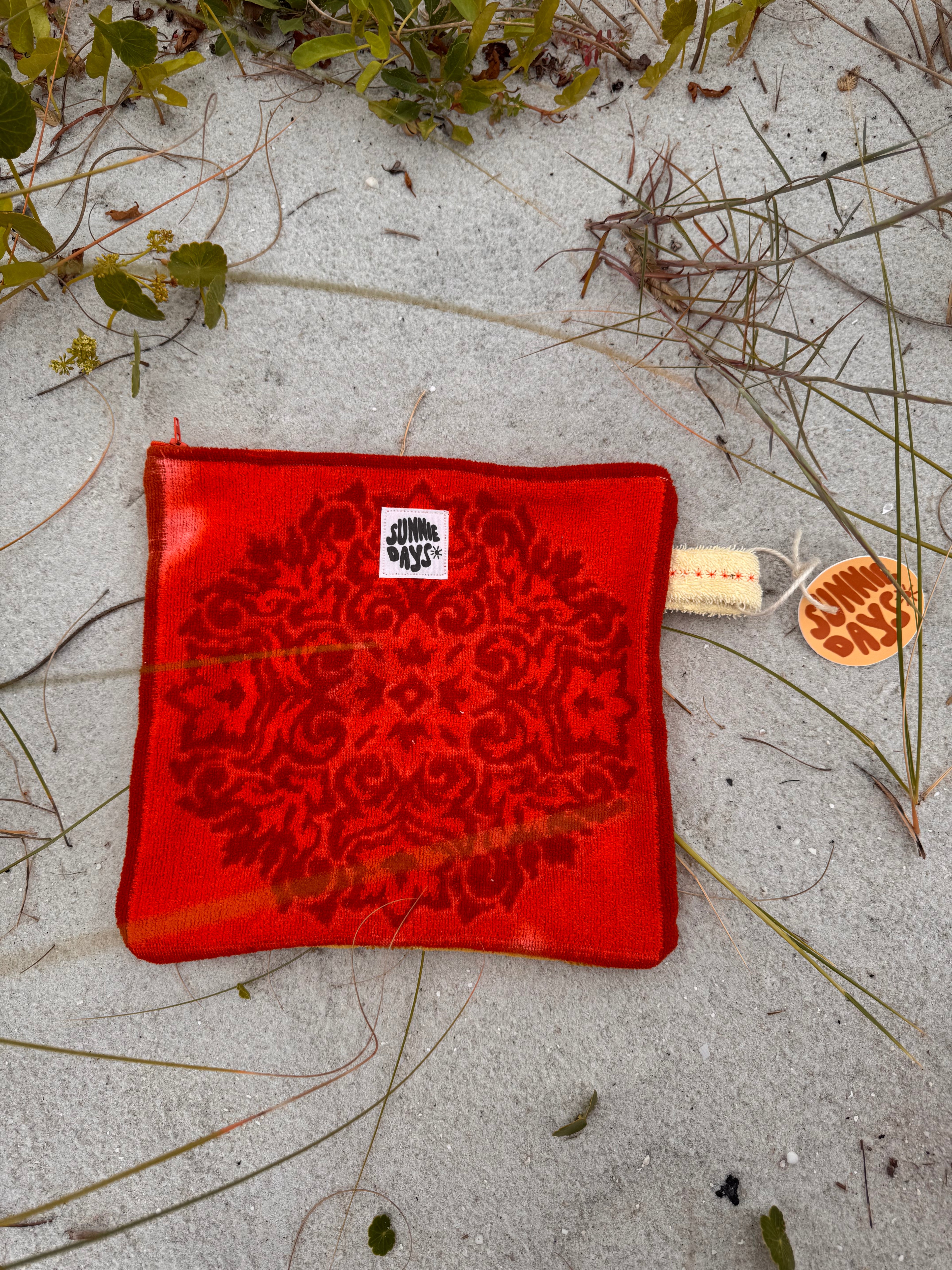 Orange/Yellow Towel Pouch