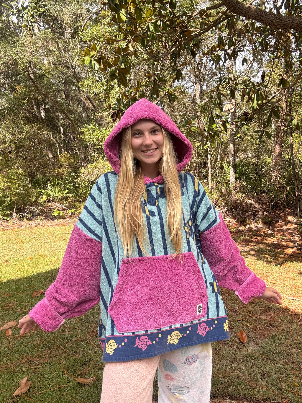 Vintage Fish Towel Hoodie
