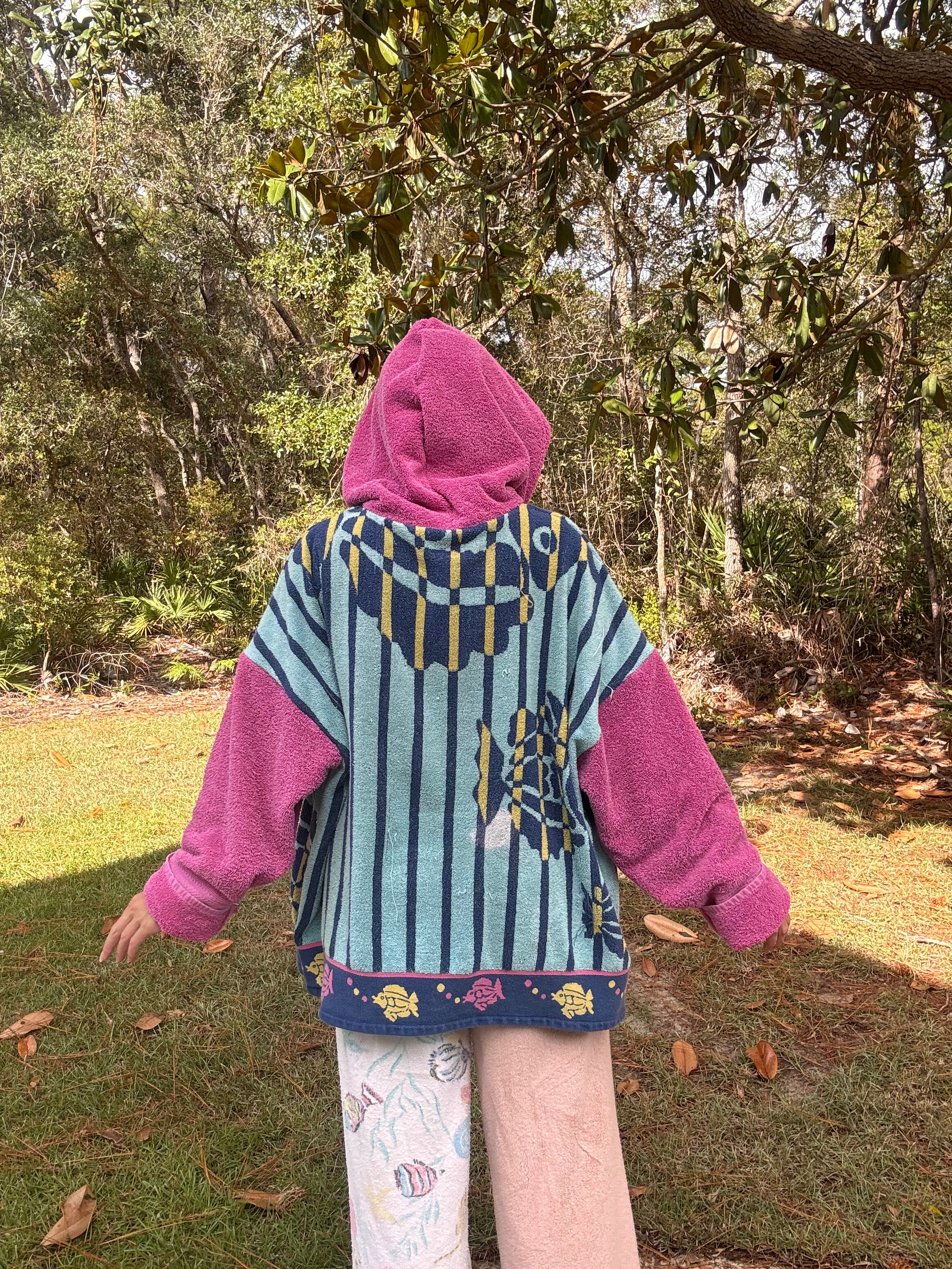 Vintage Fish Towel Hoodie