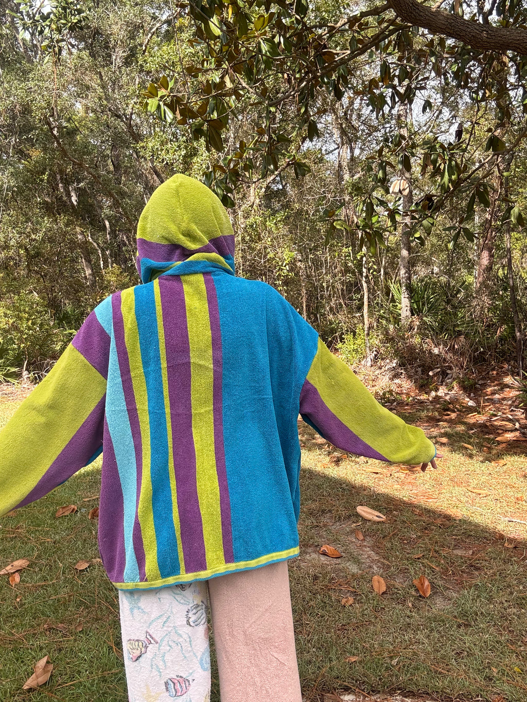 Purple Craze Towel Hoodie