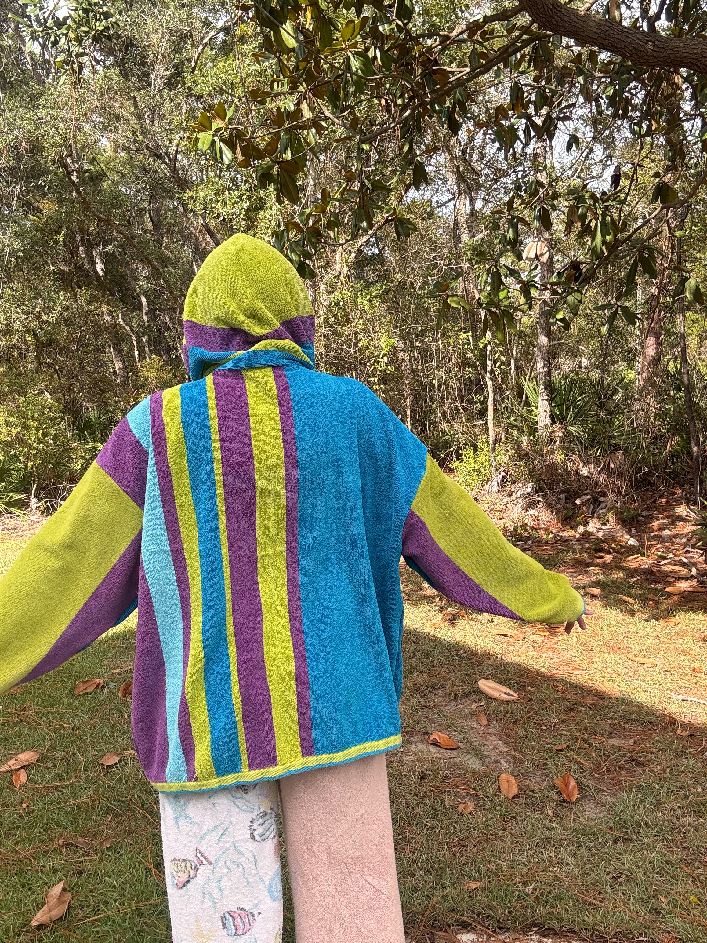 Purple Craze Towel Hoodie