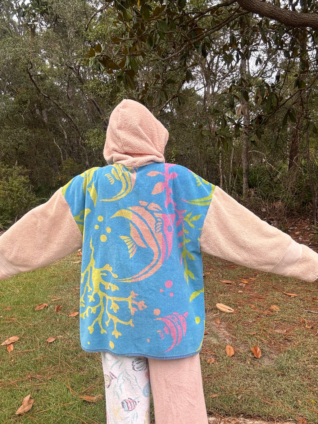Vintage Ocean Towel Hoodie