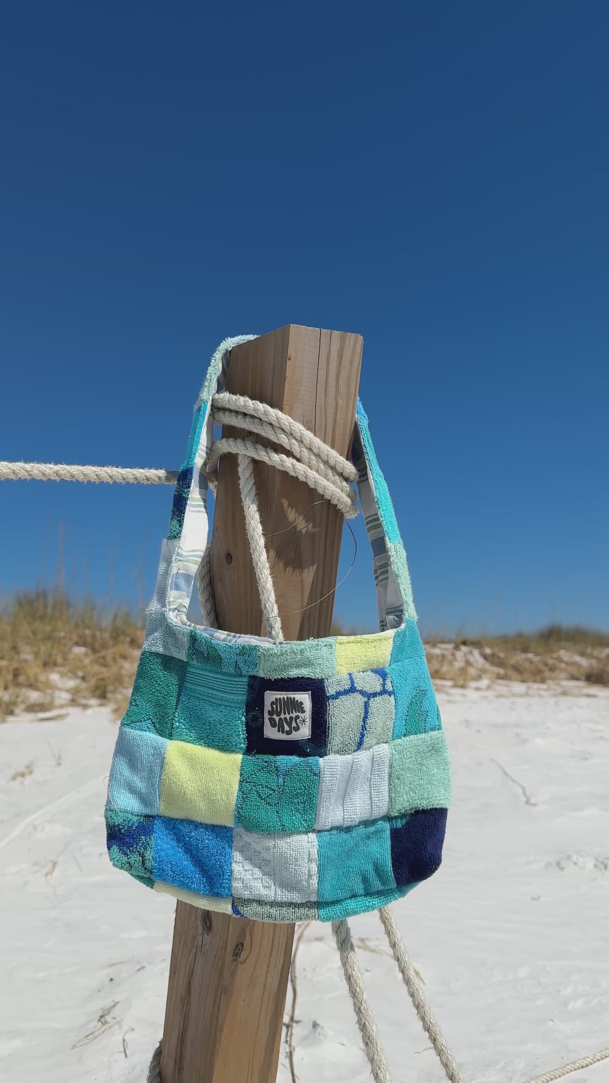 Blue Patch Purse